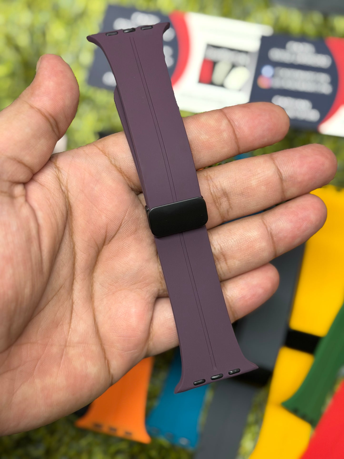 Silicone Magnet Buckle Strap for Apple Watch - 42mm to 49mm