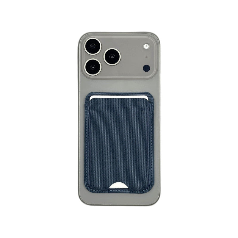 Snap on Phone Stand + Fabric Wallet - MagSafe TechWoven Slim Card Holder