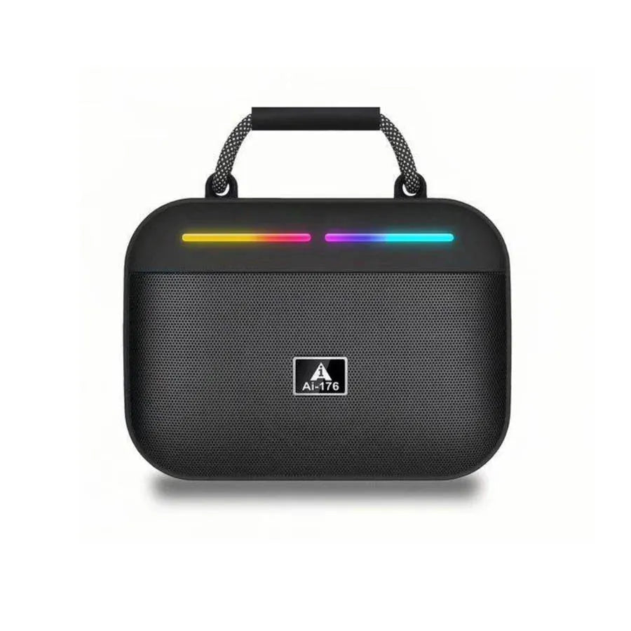 AI-176 Wireless Bluetooth Loud Portable Speaker RGB Party Lights with FM, USB, TF Card & Deep Bass | Best Outdoor Speaker Pakistan