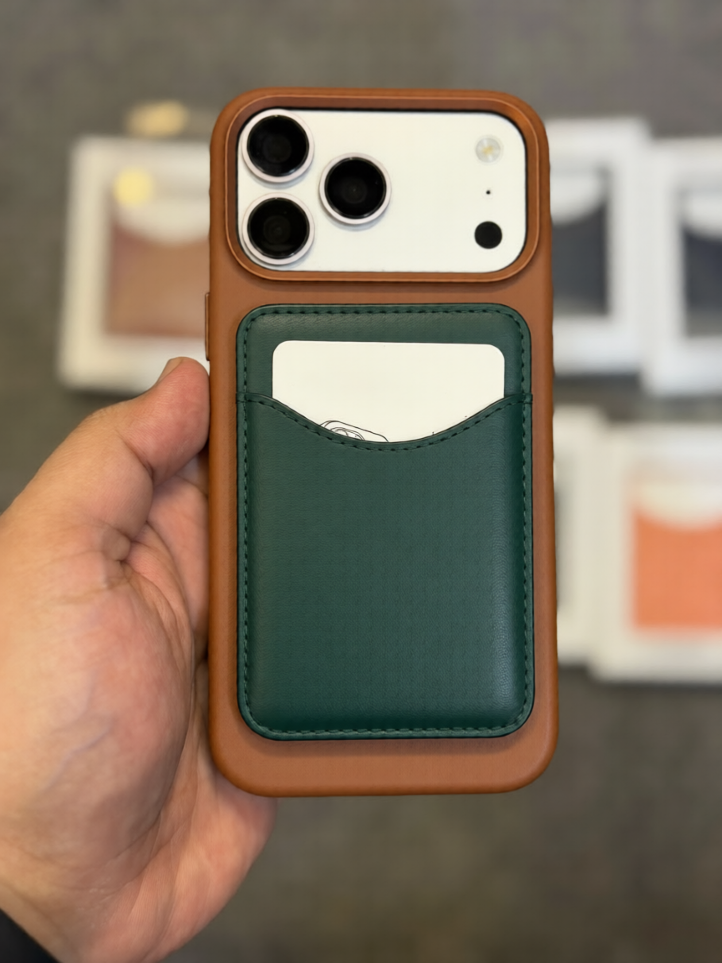 Flip Leather MagSafe Wallet with Stand