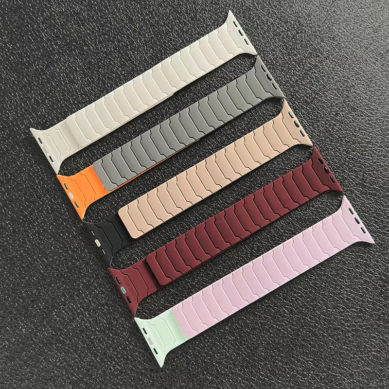 Fully Magnetic Silicone Loop Band for Apple Watch - 38mm to 49mm