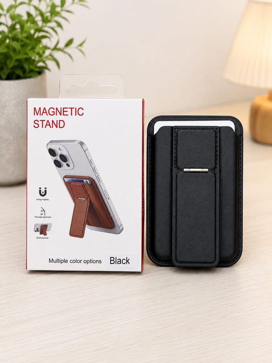 MagSafe Leather Wallet with Kickstand