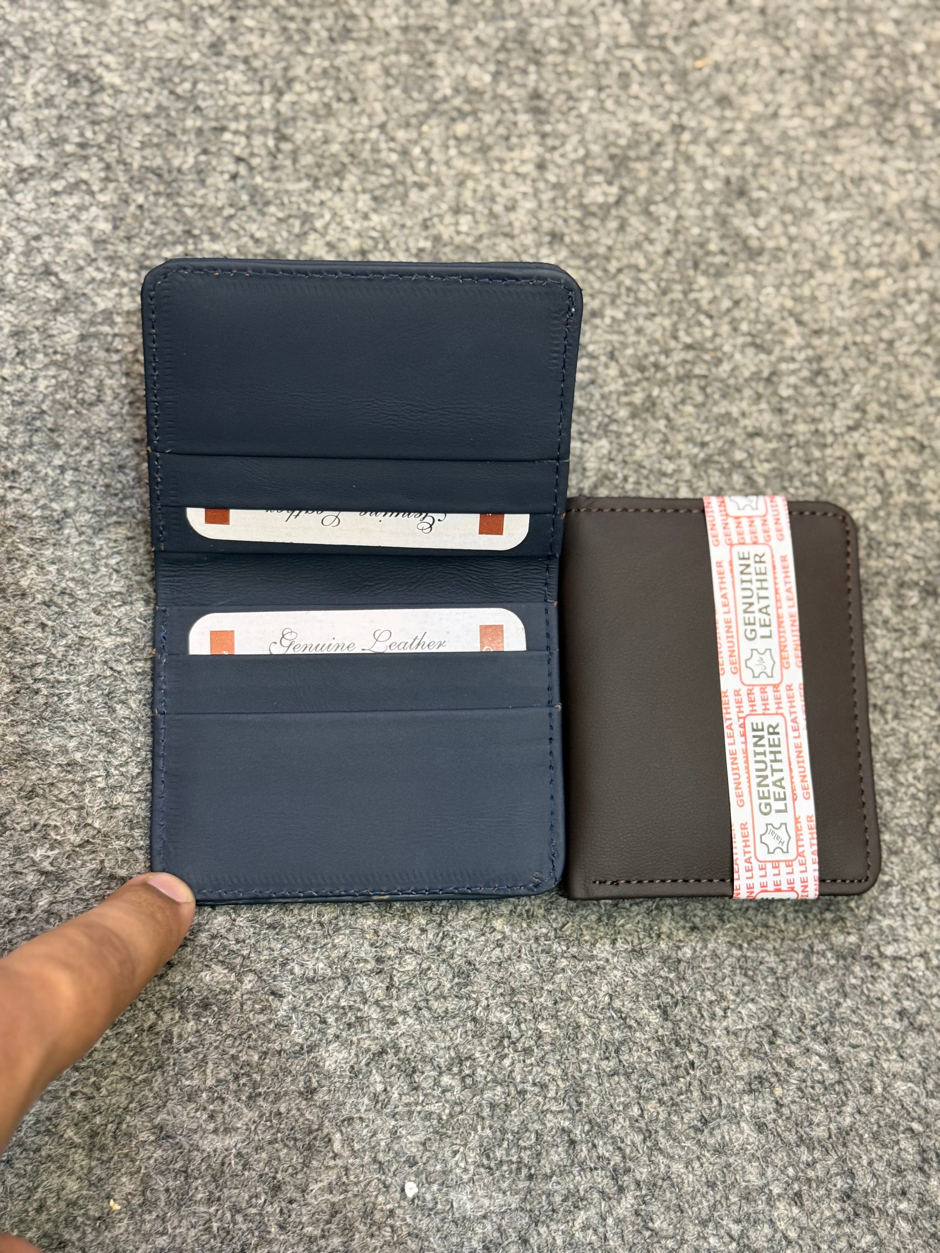 Cow Leather Flip Mini Wallet in 3 Colors