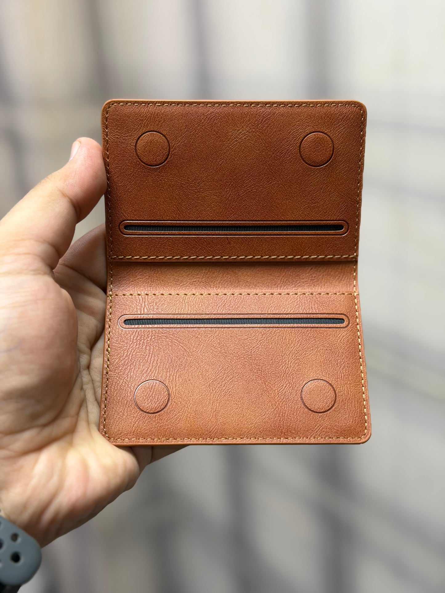Fold Leather MagSafe Wallet with Stand