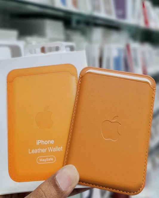 Apple MagSafe Leather Wallet with Pop-Up Notification in Brown