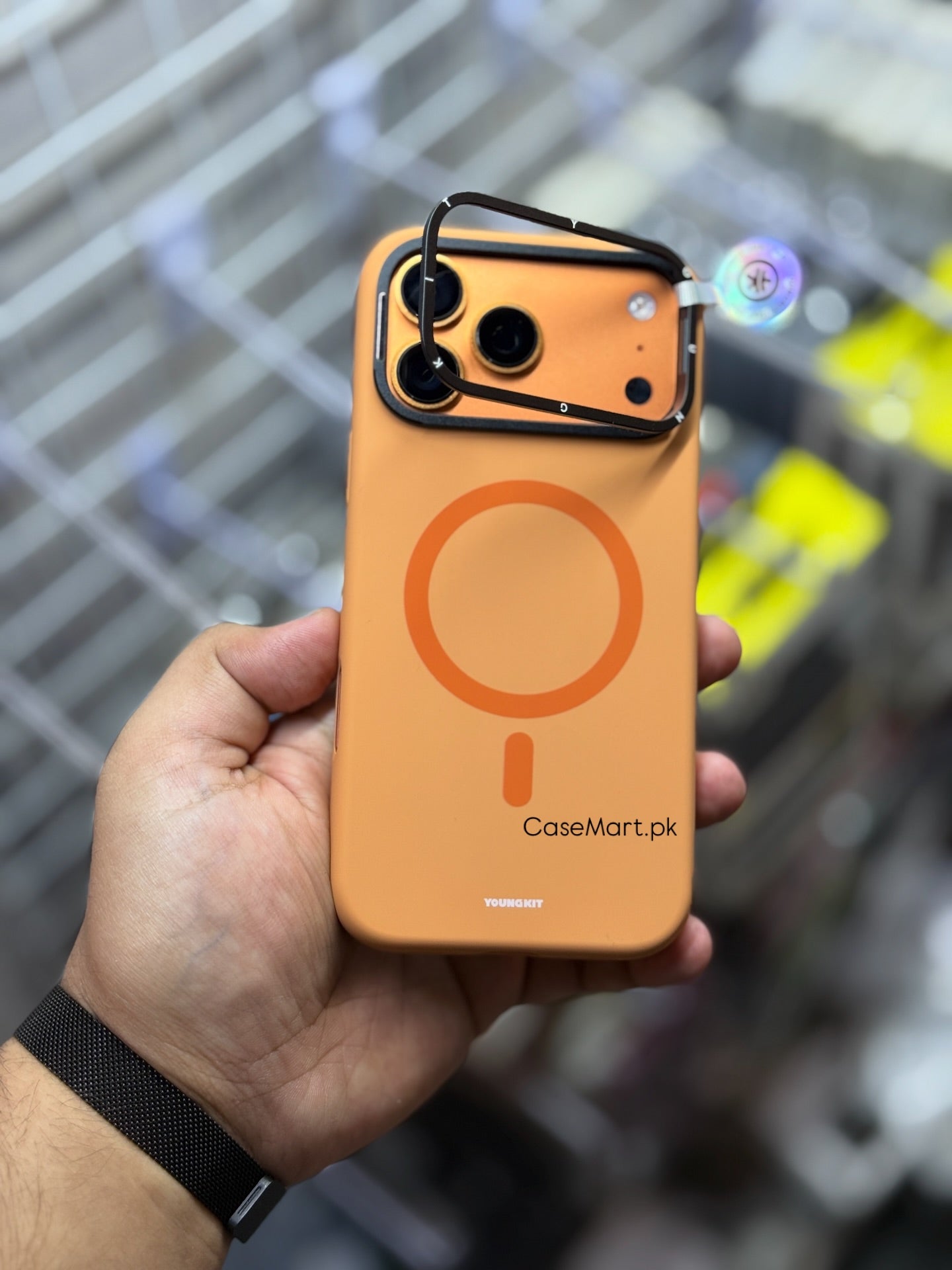 YoungKit Soft Silicon Camera Stand Stand For iphone 17 series