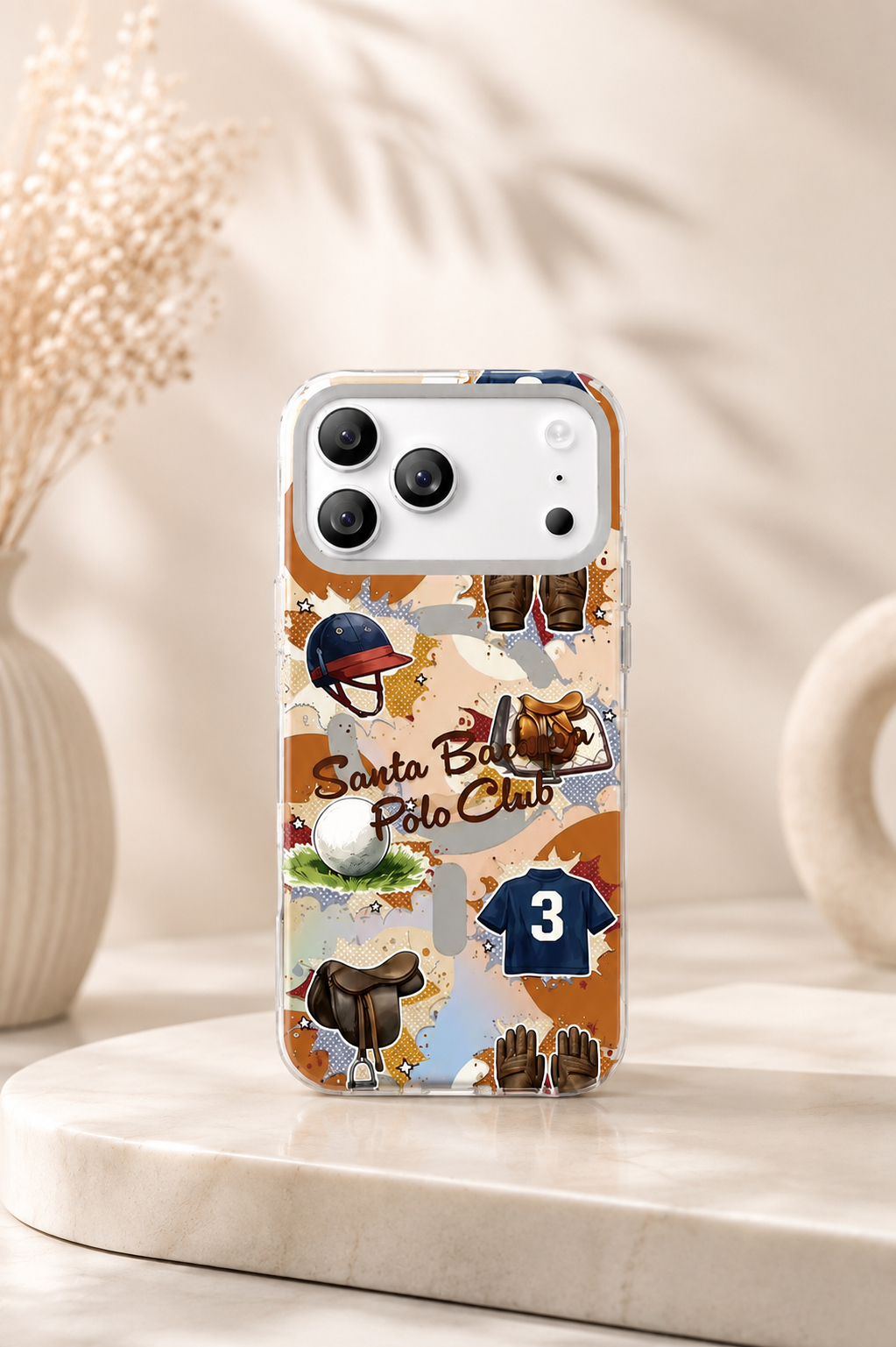 Original Polo Santa Barbara Hygge Series MagSafe Case for iPhone 18 / 17 Pro Max - Luxury Design Shockproof Cover