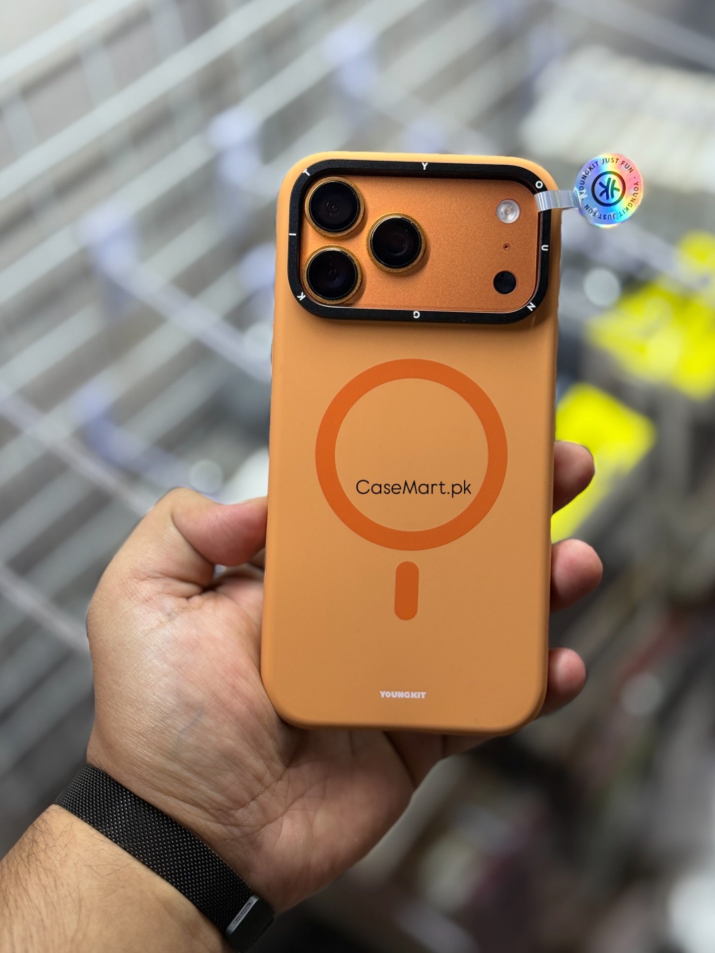 YoungKit Soft Silicon Camera Stand Stand For iphone 17 series