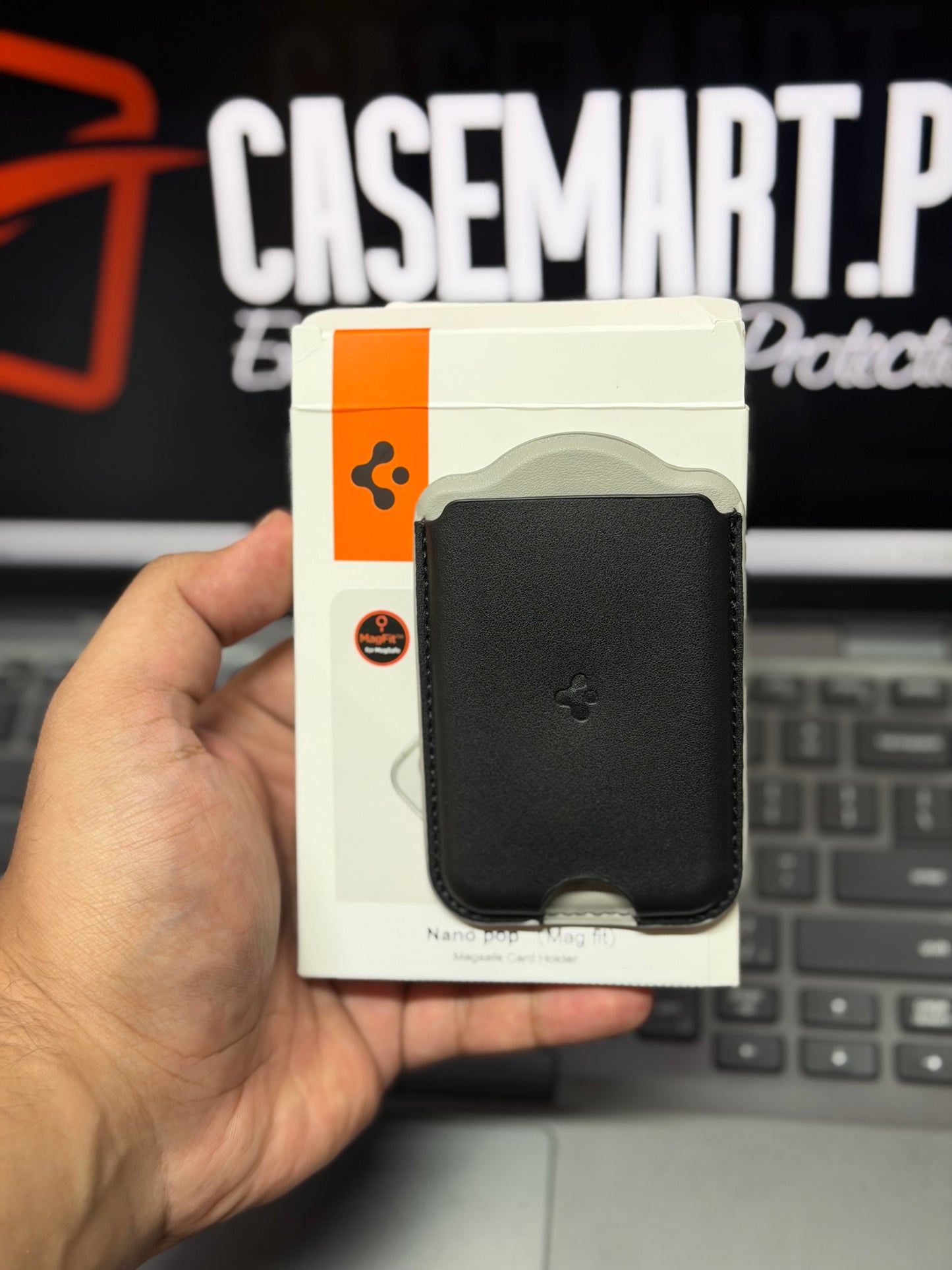 Spigen Nano Pop Leather MagSafe Wallet - Mag Fit Two-Tone Style Card Holder