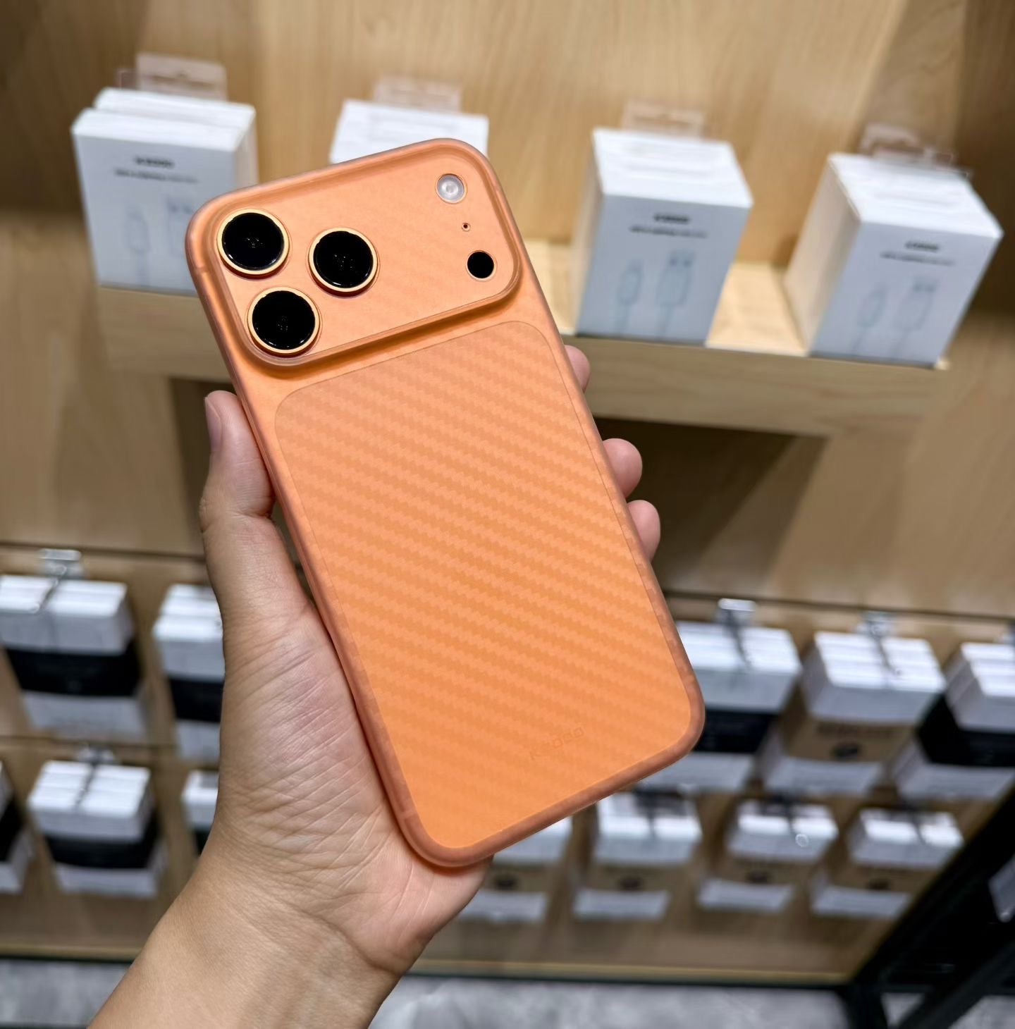 Kzdoo Air Carbon Ultra Thin Case Cosmic Orange