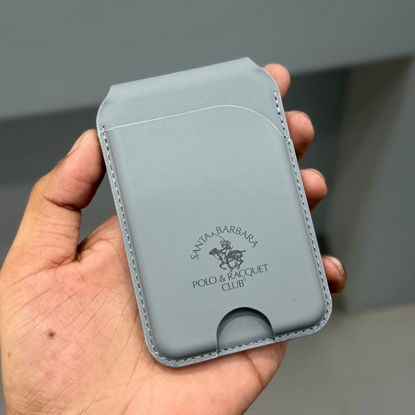 Original Polo Simon Genuine Leather MagSafe Stand Wallet - Santa Barbara Card Holder