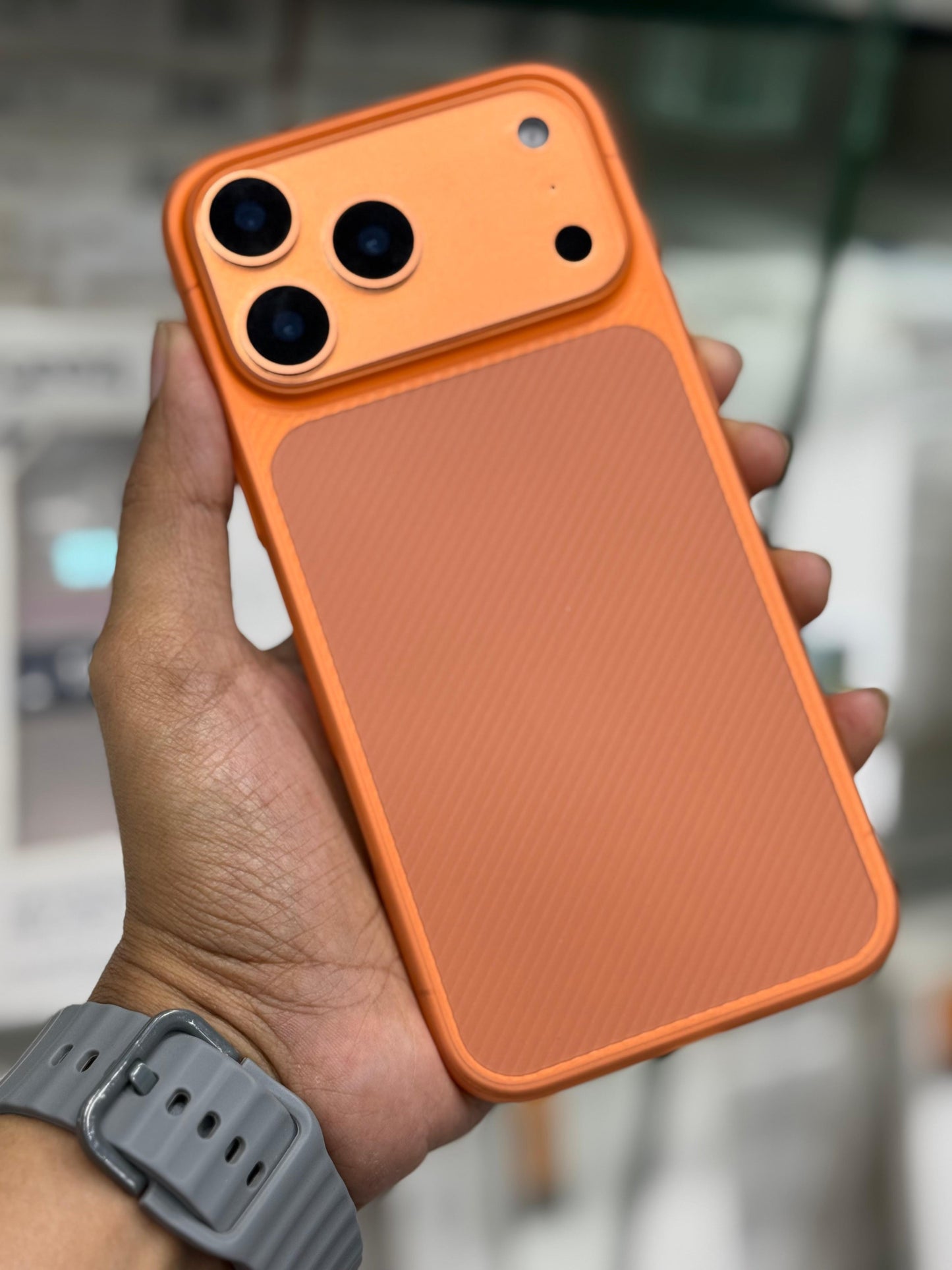 Orange Carbon Paper Soft Ultra Thin Case