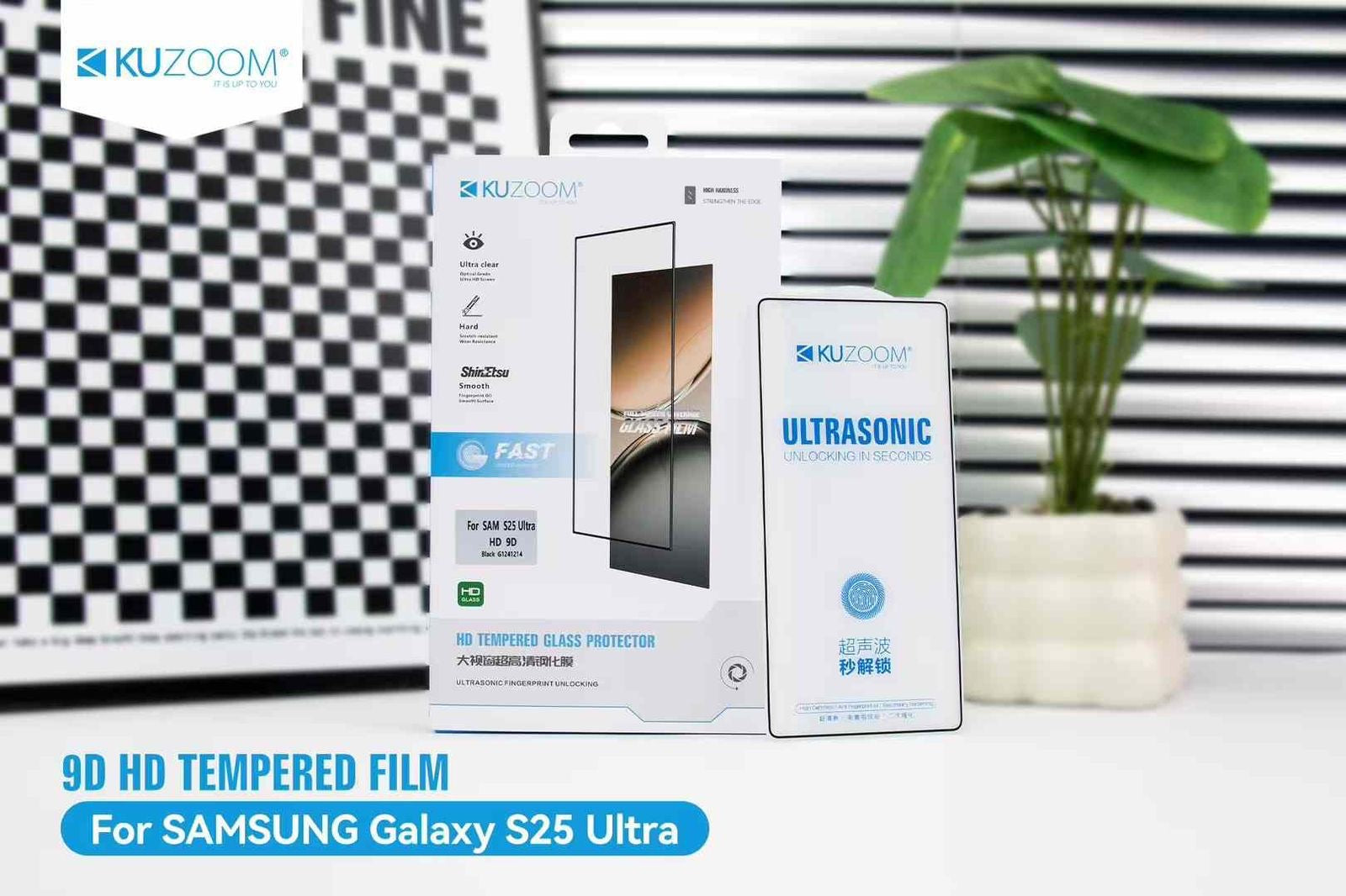 Kuzoom clear glass for Samsung s25 ultra