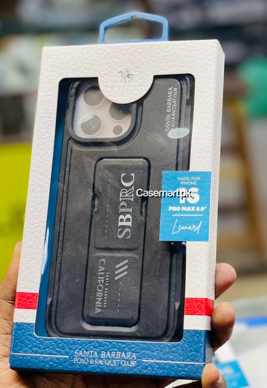 Polo Santa barbara original Kirk series case in genuine leather in Apple iPhone 16 pro max