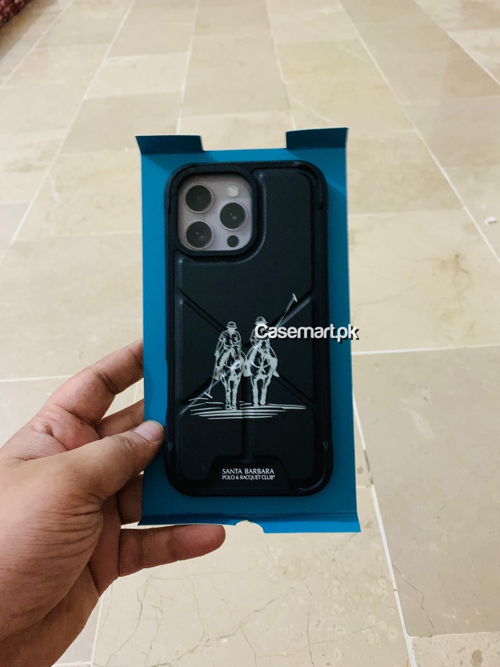 Polo Santa Barbara original marion series stand case in genuine leather for Apple iPhone 16 pro max