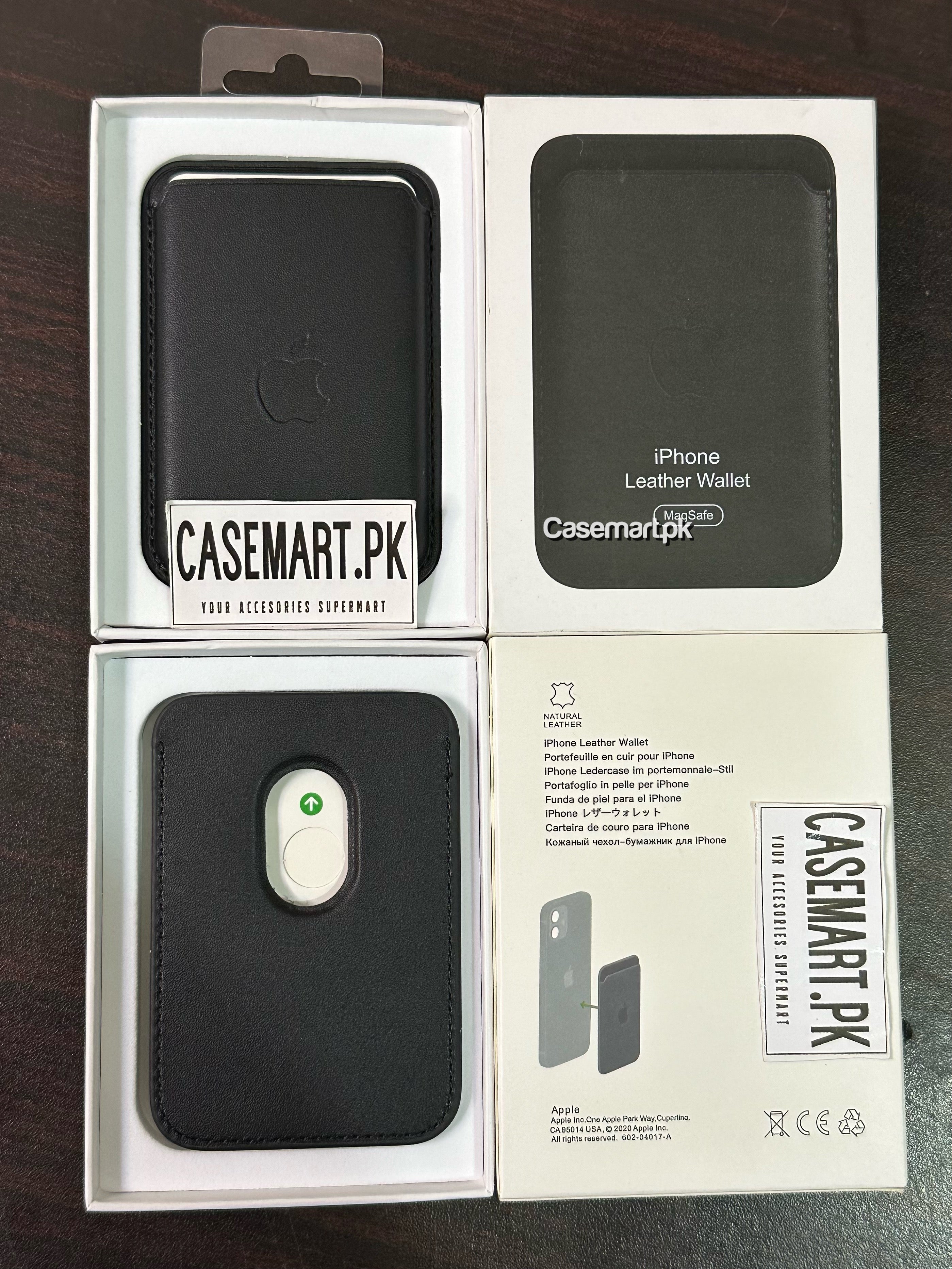 apple magsafe wallet with pop up notification apple 1:1 black in genuine leather