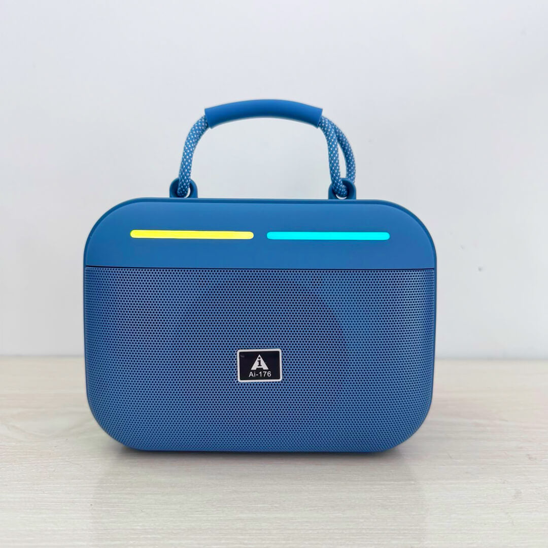 AI-176 Wireless Bluetooth Loud Portable Speaker RGB Party Lights with FM, USB, TF Card & Deep Bass | Best Outdoor Speaker Pakistan
