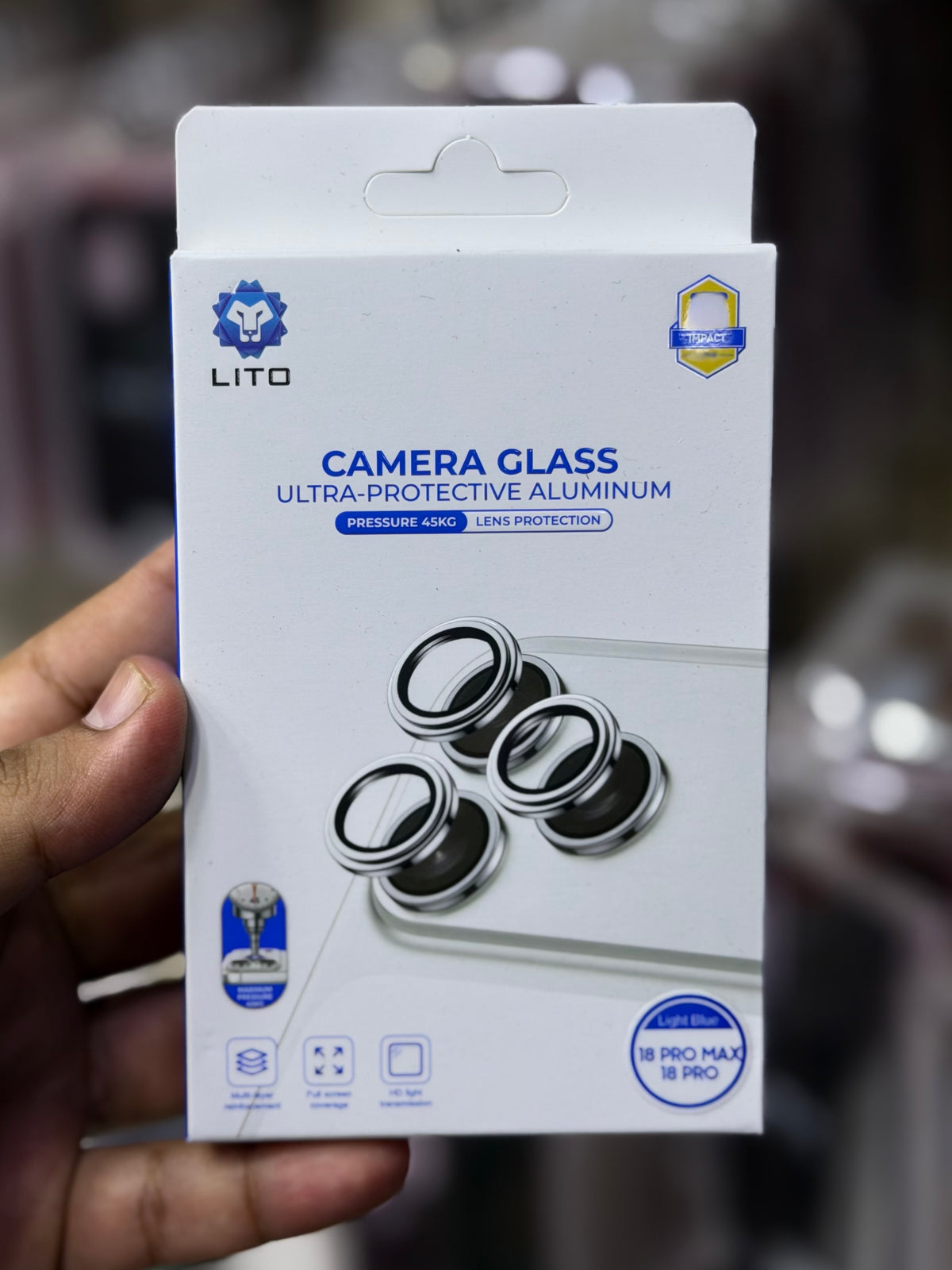 LITO S+ Mettalic HD Anti-Scratch Camera Lens Rings for 18 Pro & 18 Pro Max