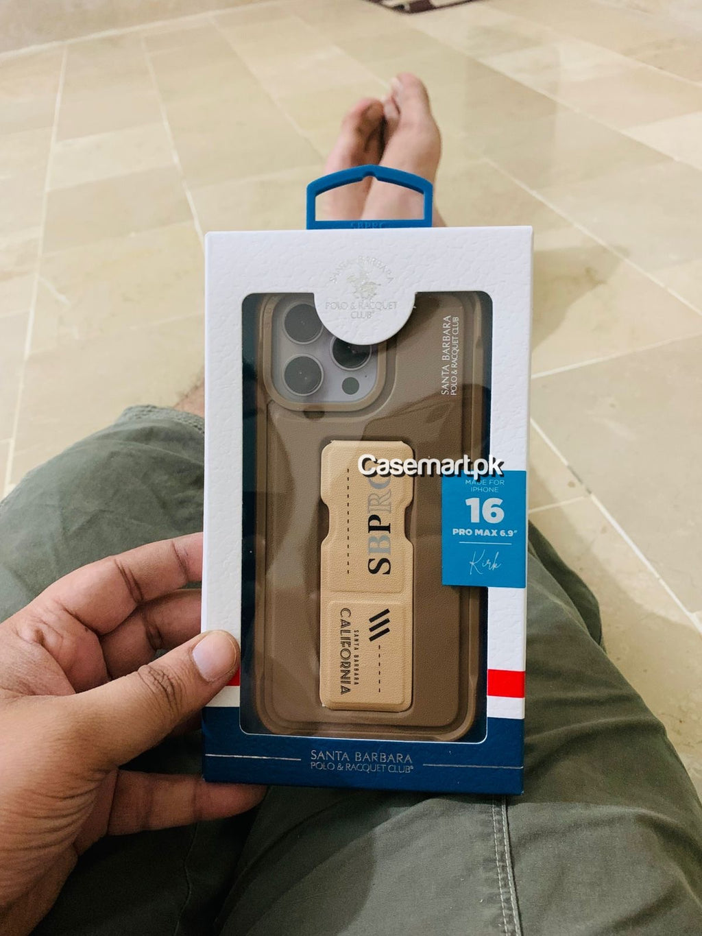 Polo Santa barbara original Kirk series case in genuine leather in Apple iPhone 16 pro max