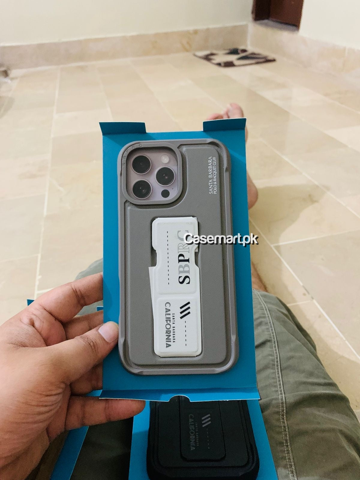 Polo Santa barbara original Kirk series case in genuine leather in Apple iPhone 16 pro max