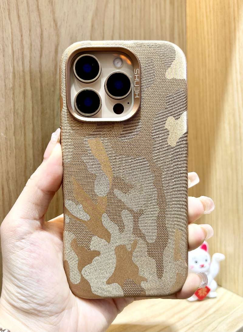 HENKS Camouflage Desert Genuine Leather 16 Pro Max