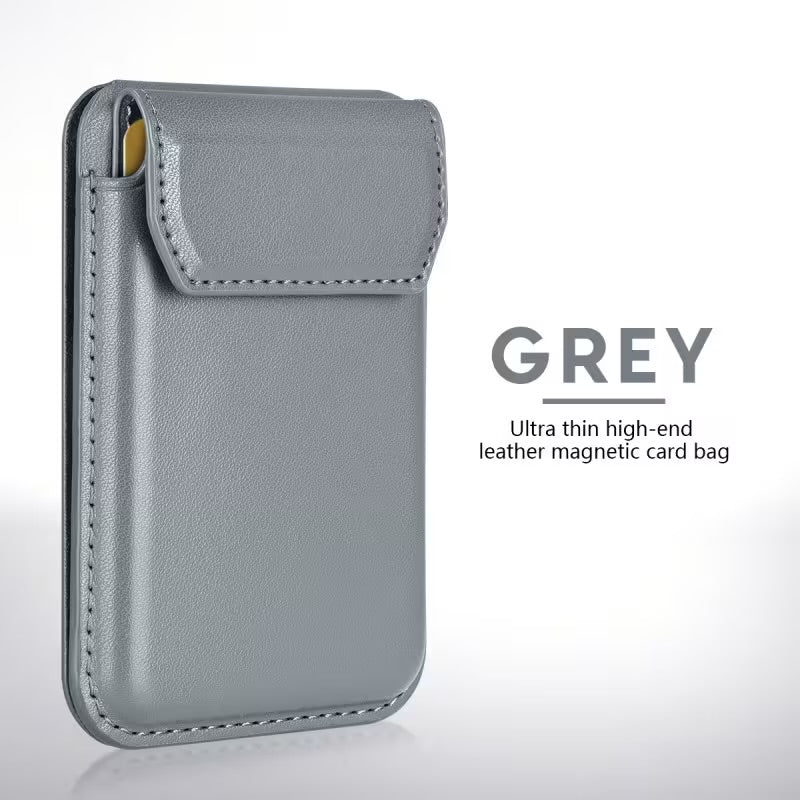 Snap on Phone Stand + Wallet - MagSafe Compatible Leather