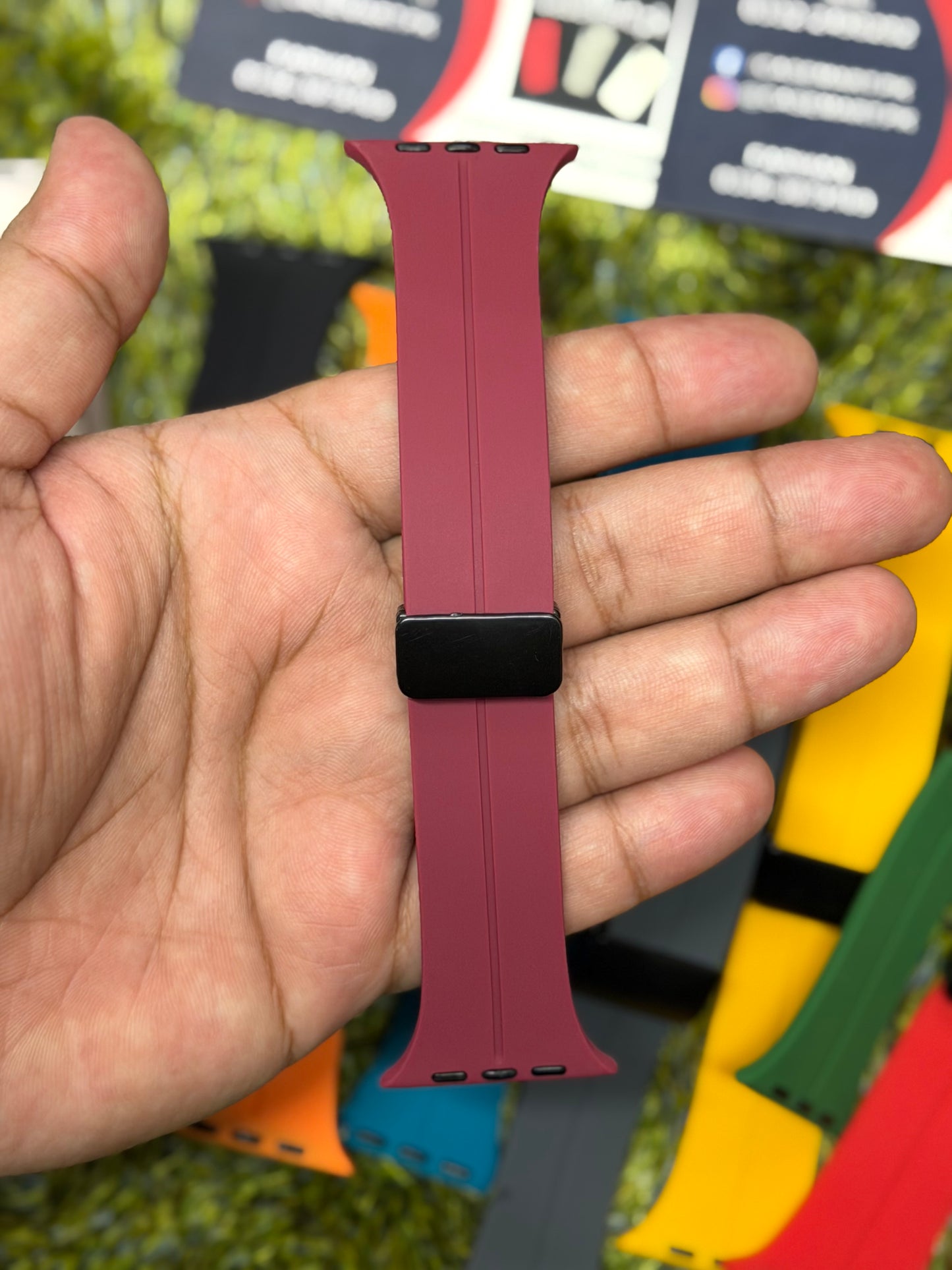 Silicone Magnet Buckle Strap for Apple Watch - 42mm to 49mm