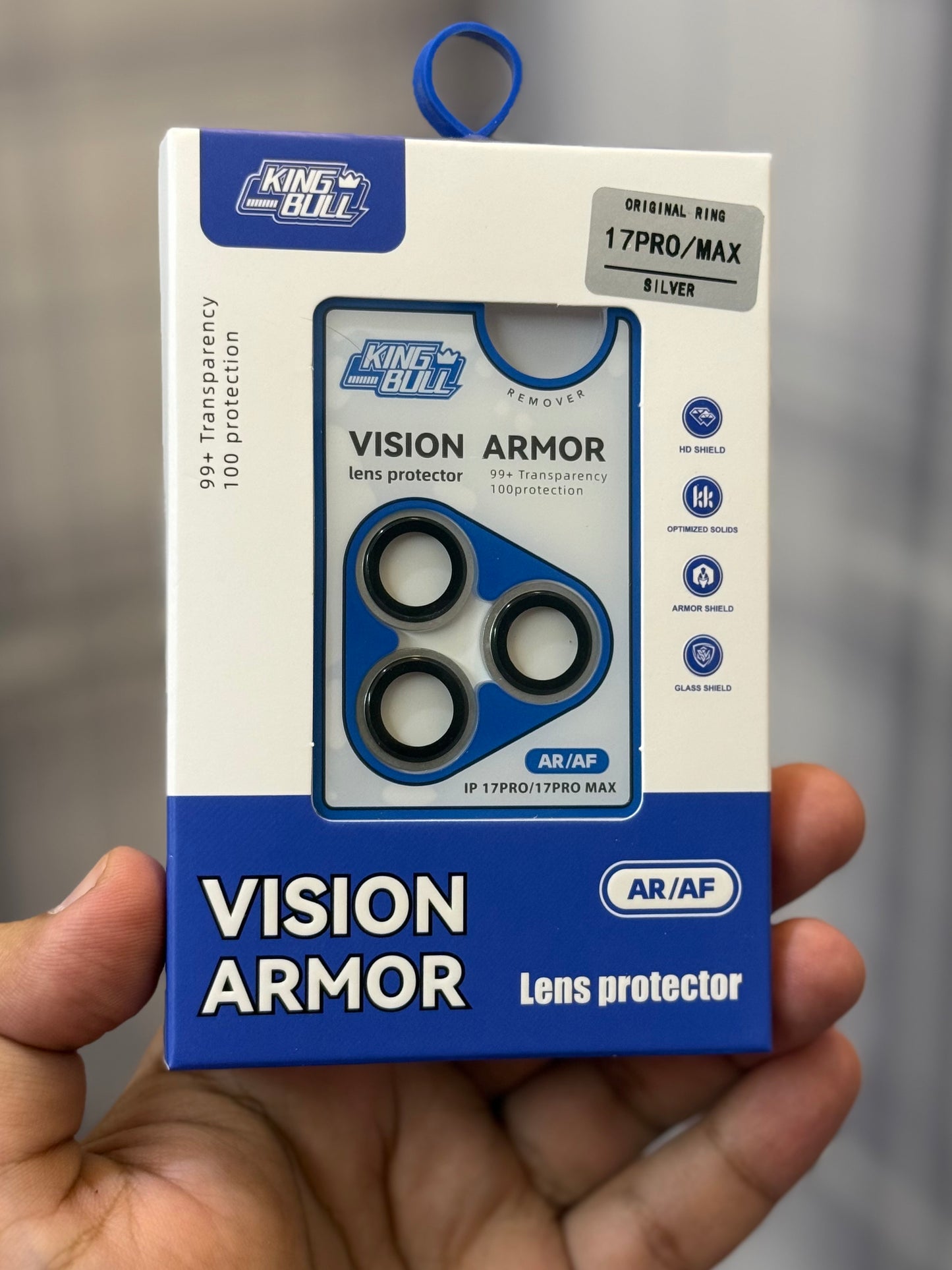 Kingbull Vision Armor Sapphire Camera Lens Rings for 17 Series