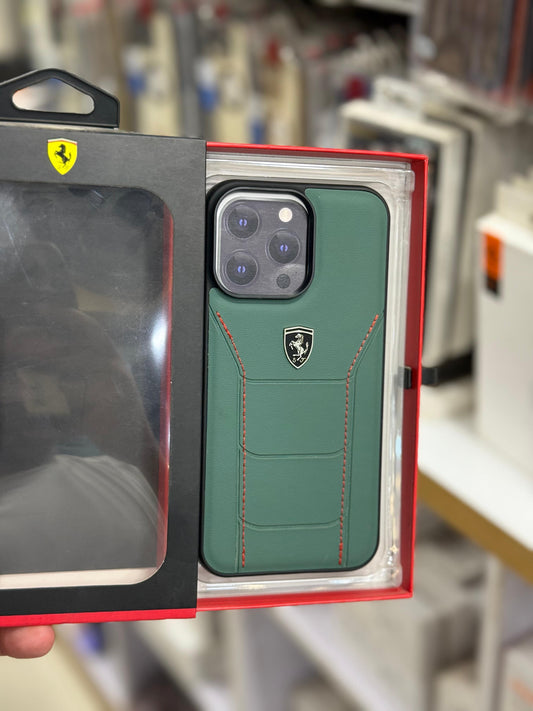CG mobile Ferrari  series case Green  for iPhone 14/15 pro max