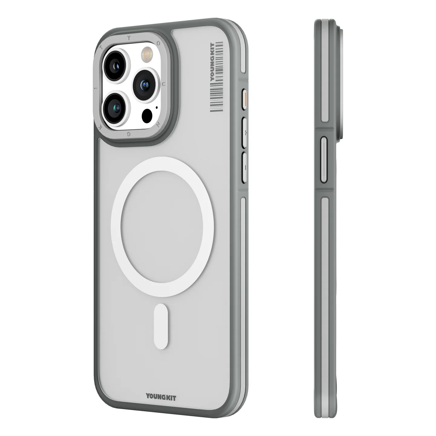 YOUNGKIT GREY MAGSAFE ROCK SAND SERIES