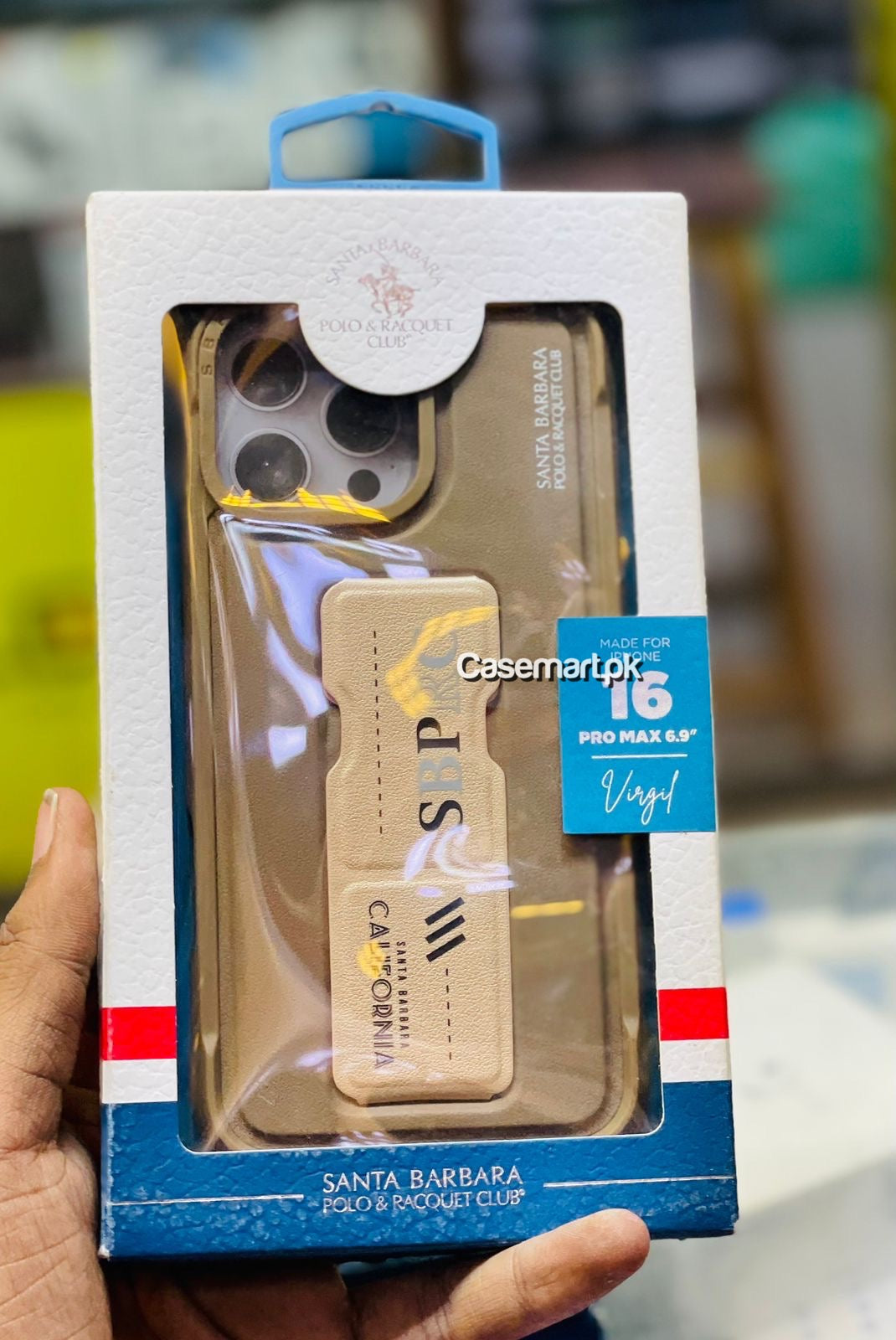 Polo Santa barbara original Kirk series case in genuine leather in Apple iPhone 16 pro max