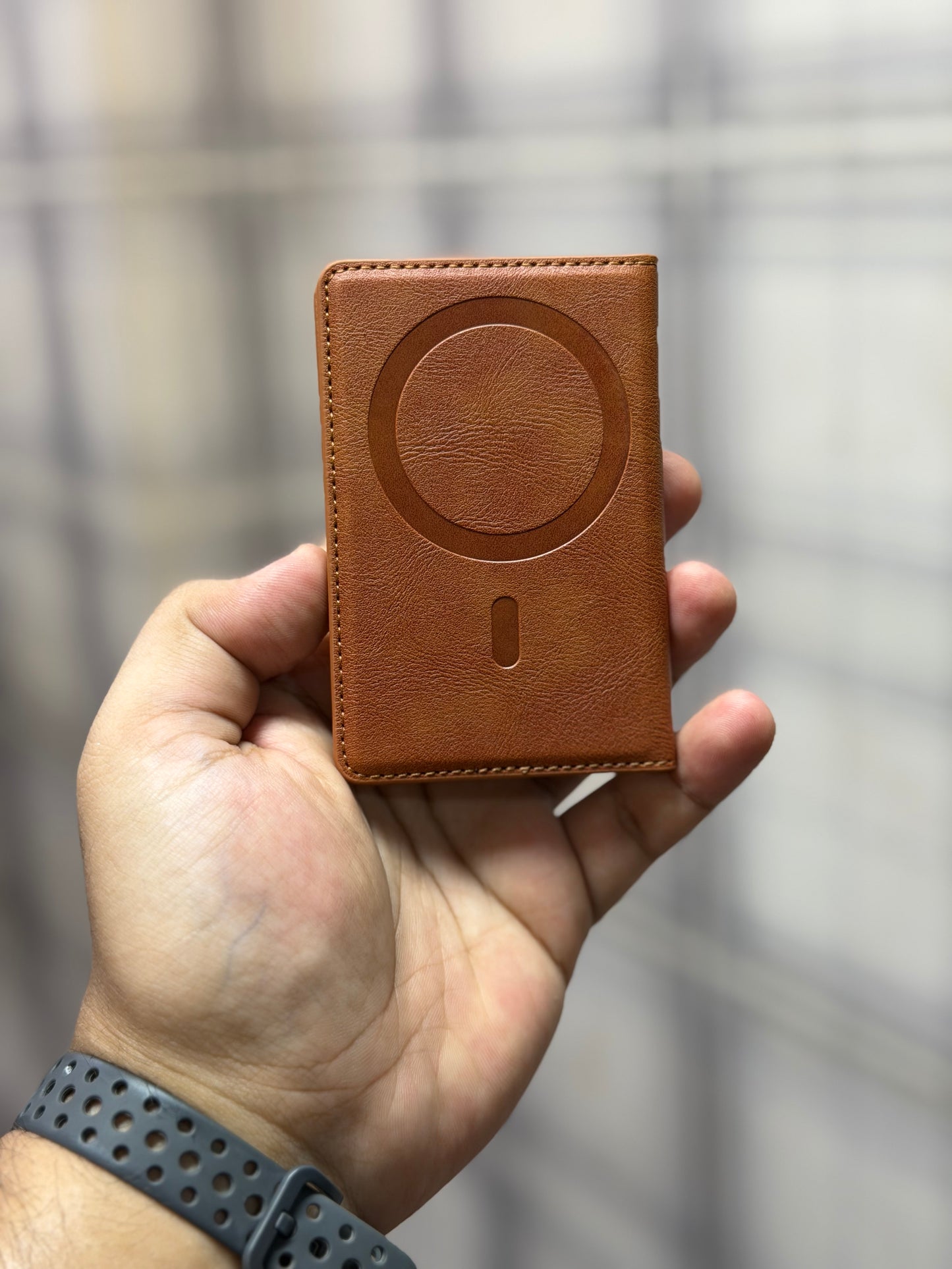 Fold Leather MagSafe Wallet with Stand