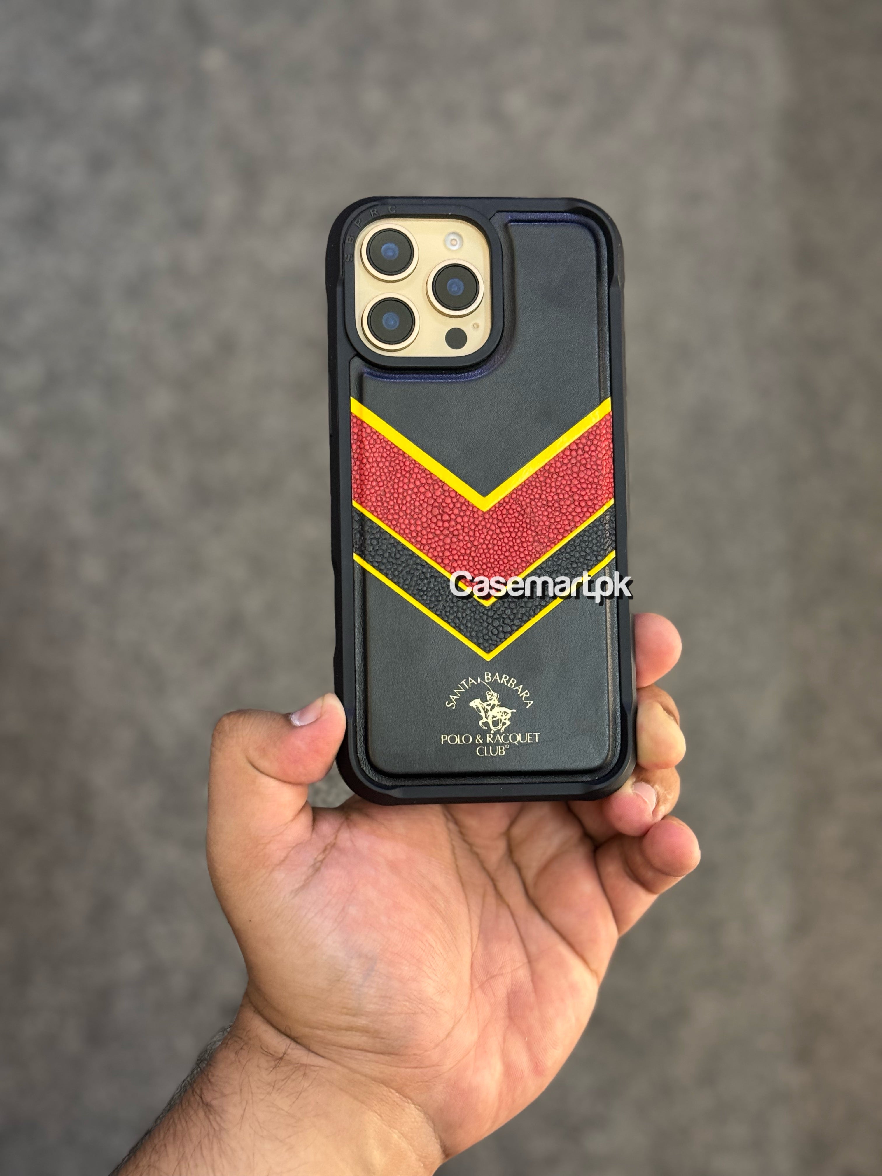 Polo Barton series case in genuine leather for Apple iPhone 16 pro max