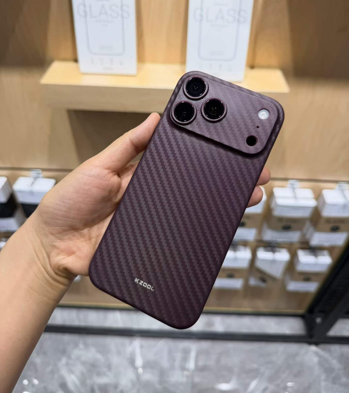 Kz-Doo Air Carbon Ultra Thin Case for iPhone | Premium 0.3mm Slim Protective Cover