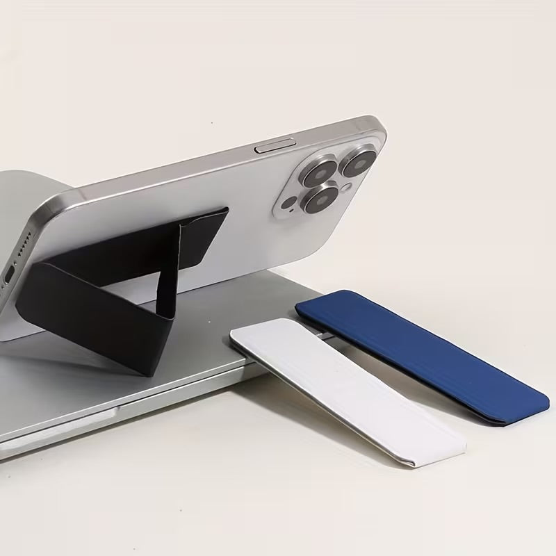Magnetic Foldable Leather Phone Grip + Stand - Universal Mobile Kickstand Holder