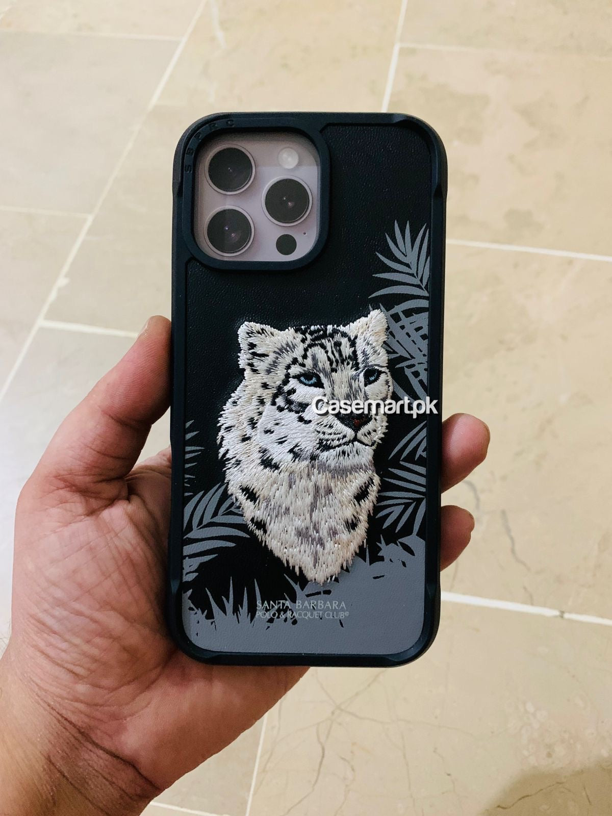 Polo Santa Barbara original savanna series case in genuine leather for Apple iPhone 16 pro max