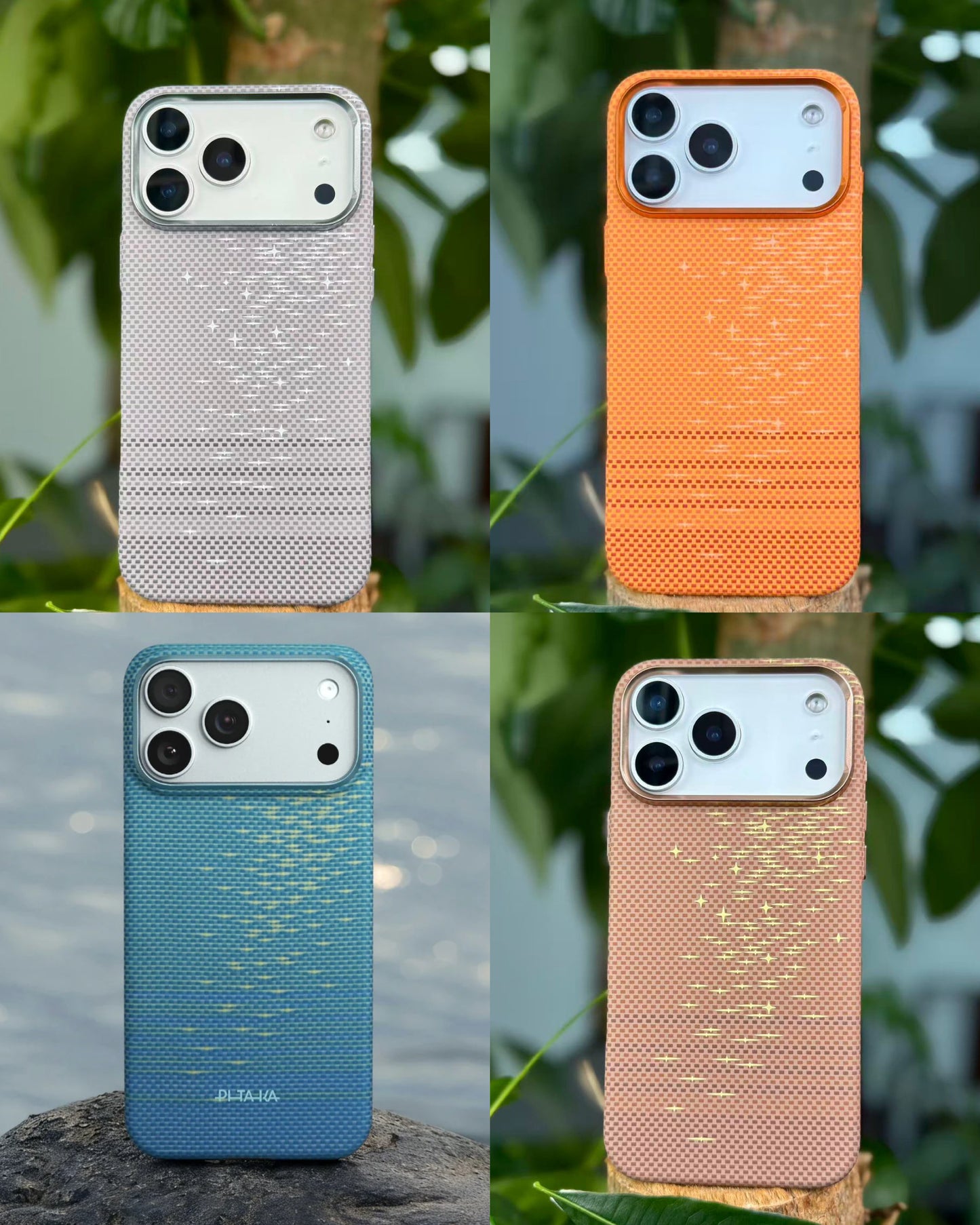 LUXO Glint Series - PITAKA Carbon Fibre For 17 Pro Max