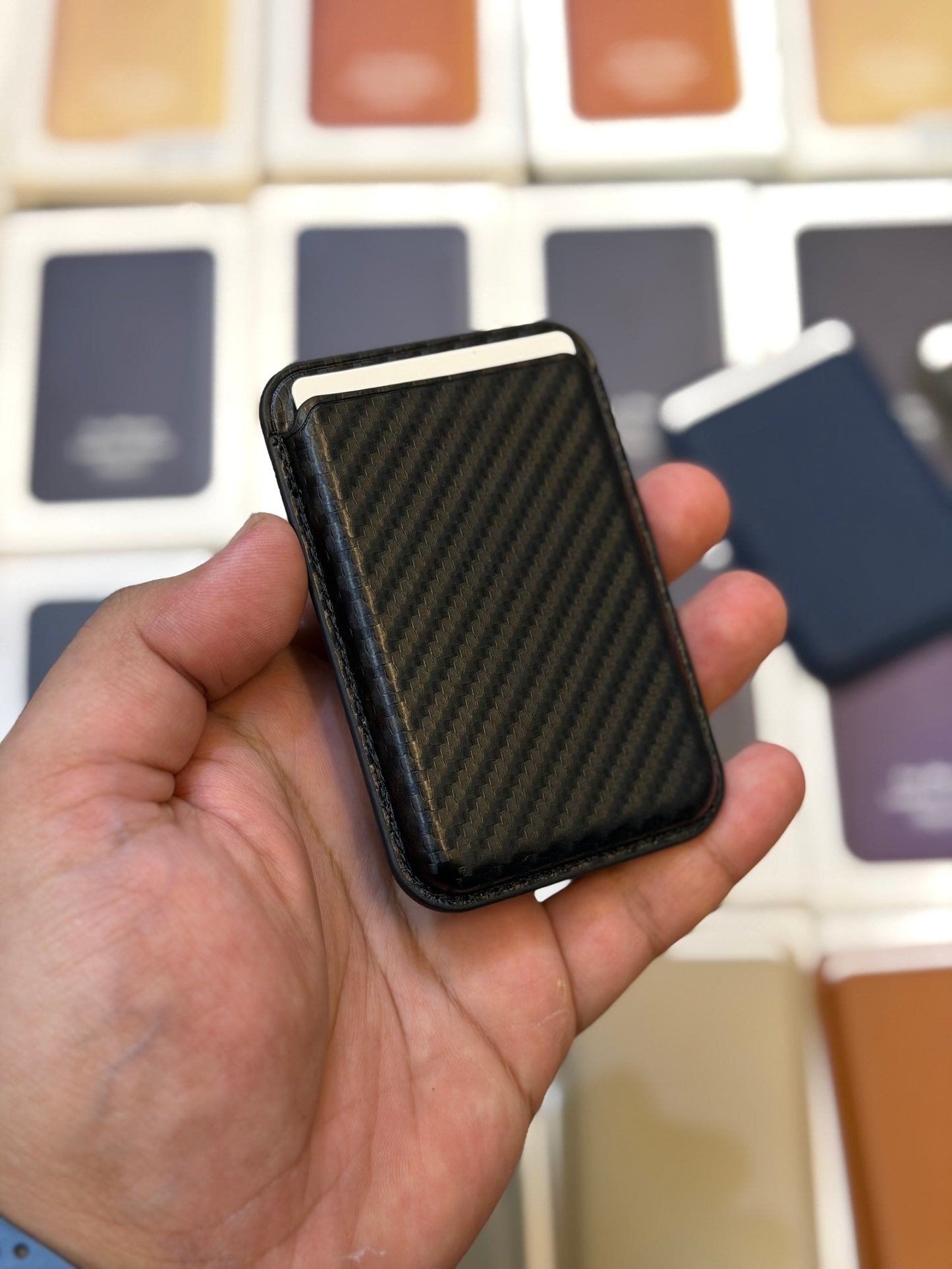Carbon Fibre MagSafe Card Wallet