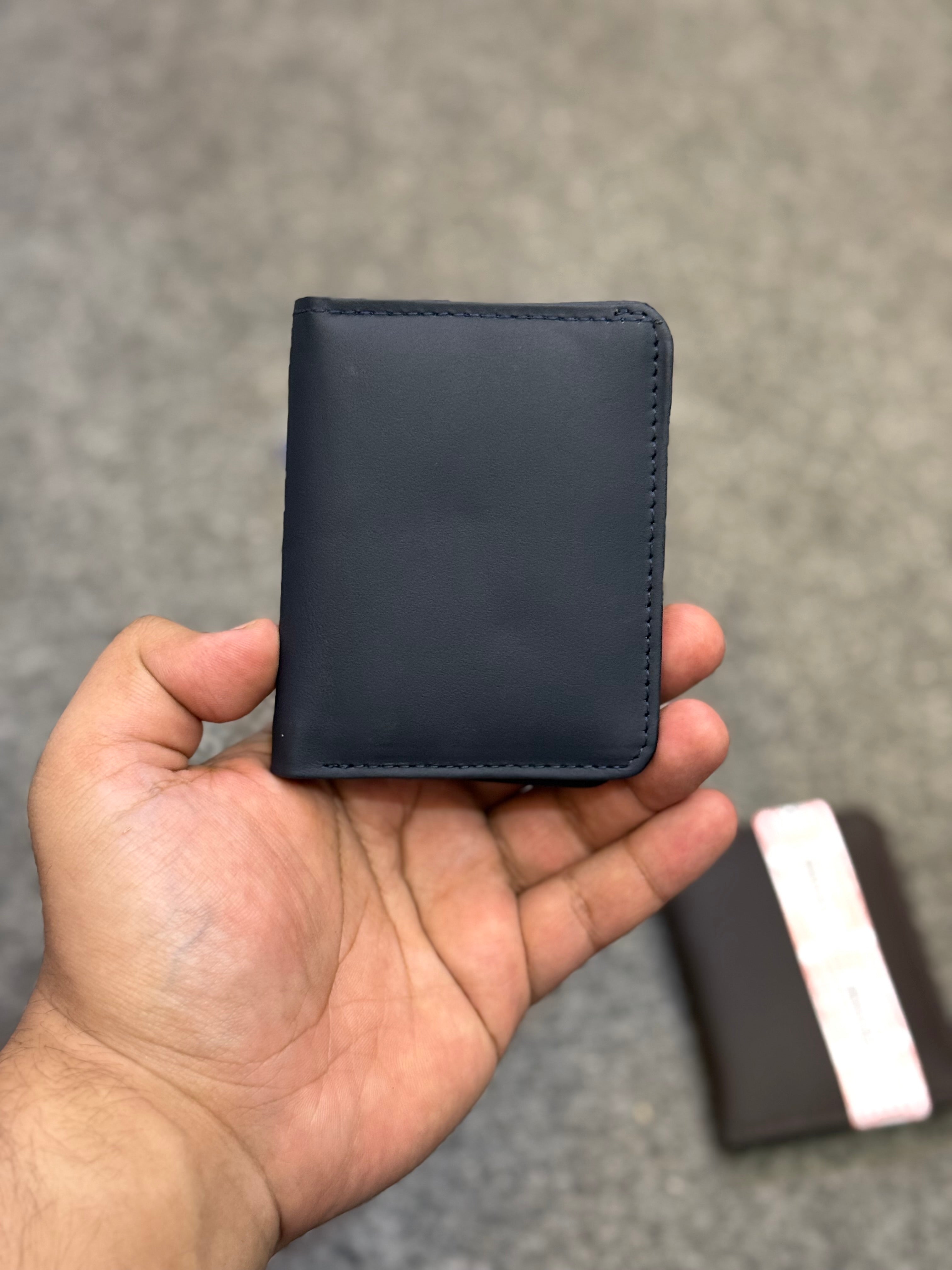 Cow Leather Flip Mini Wallet in 3 Colors