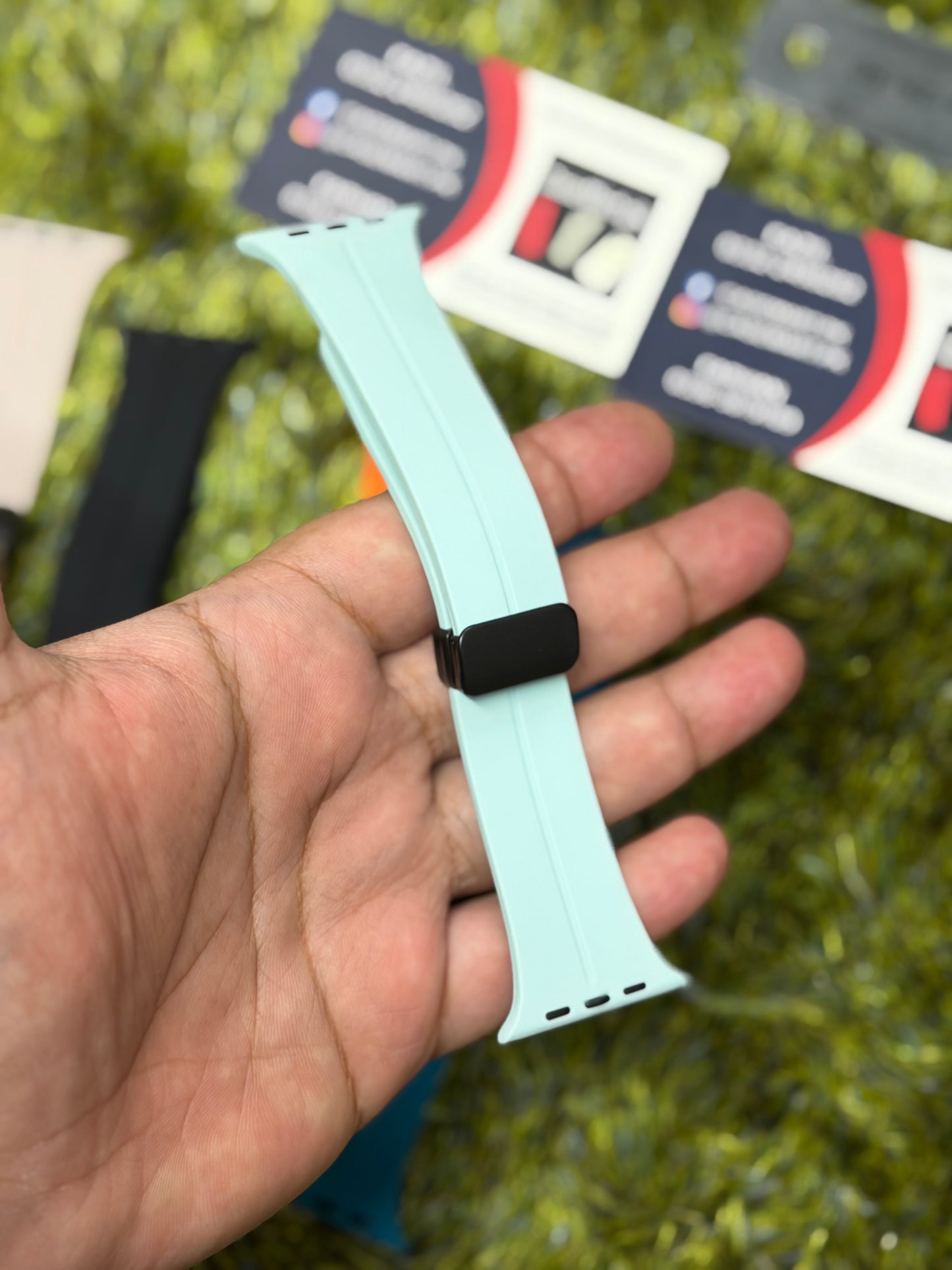 Silicone Magnet Buckle Strap for Apple Watch - 42mm to 49mm