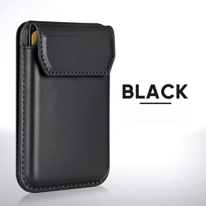 Snap on Phone Stand + Wallet - MagSafe Compatible Leather