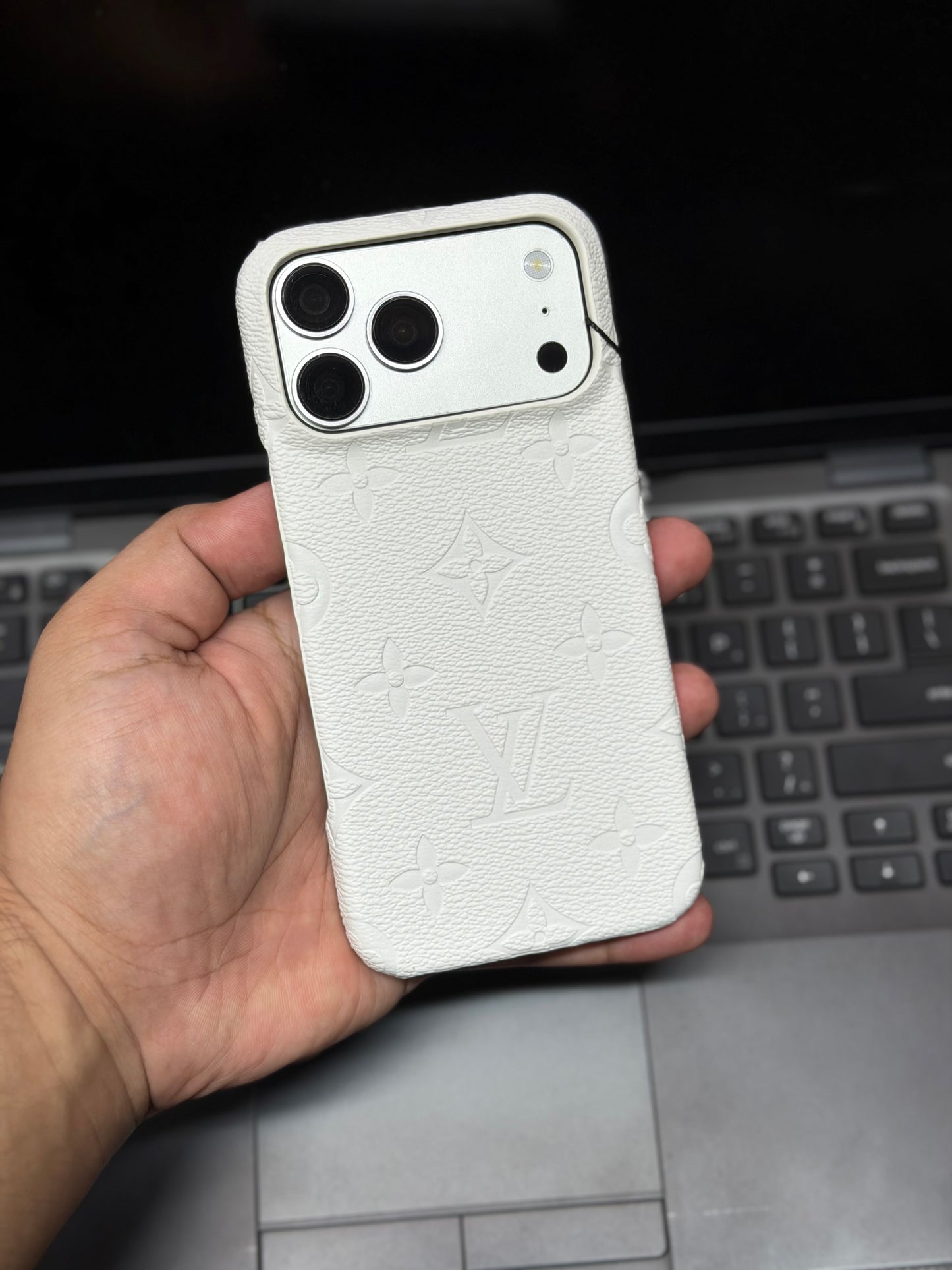 Luxury LV Branded Premium Side Cut Leather Case for iPhone