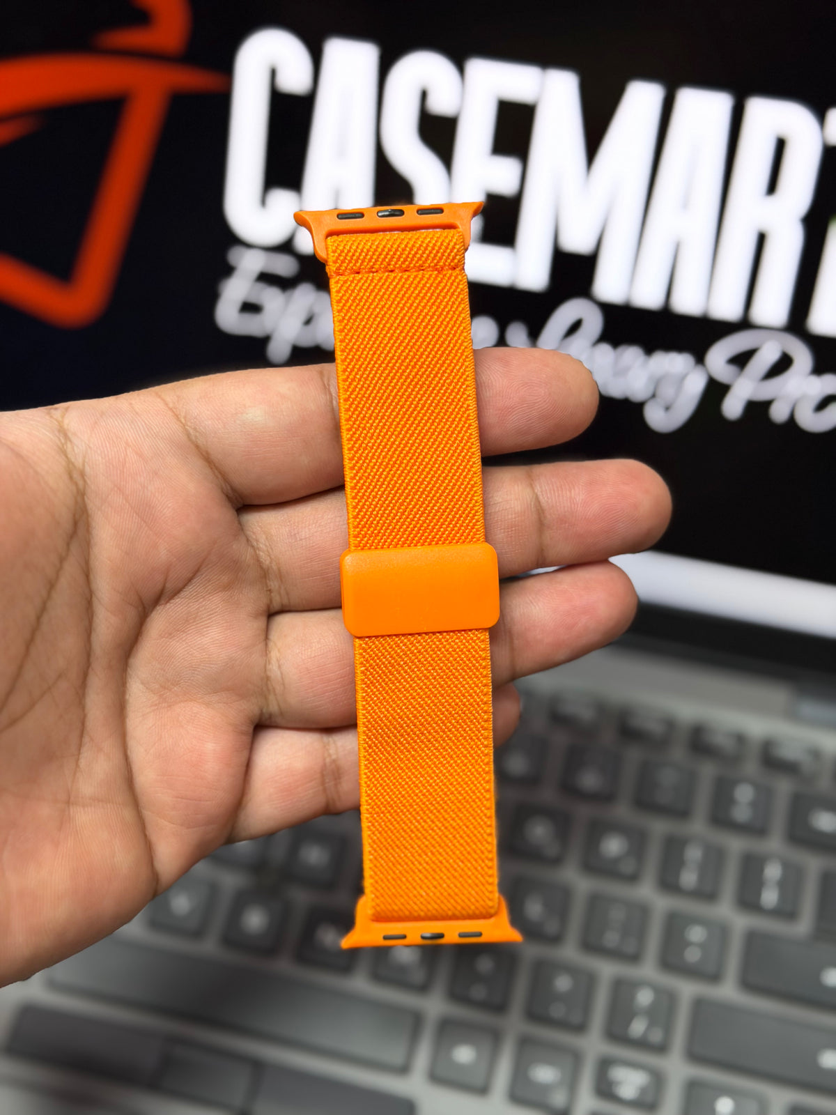 Magnetic Stretchy Nylon Loop Band - Elastic Strap for Apple Watch 42 to 49 MM
