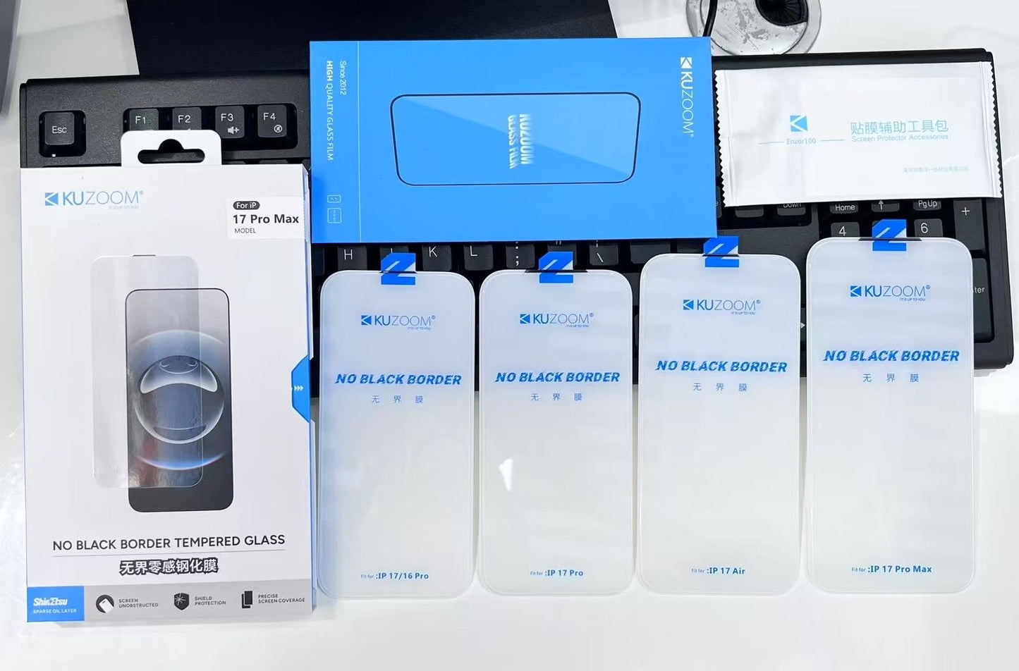 Kuzoom Border-Less Glass Clear for 17 series