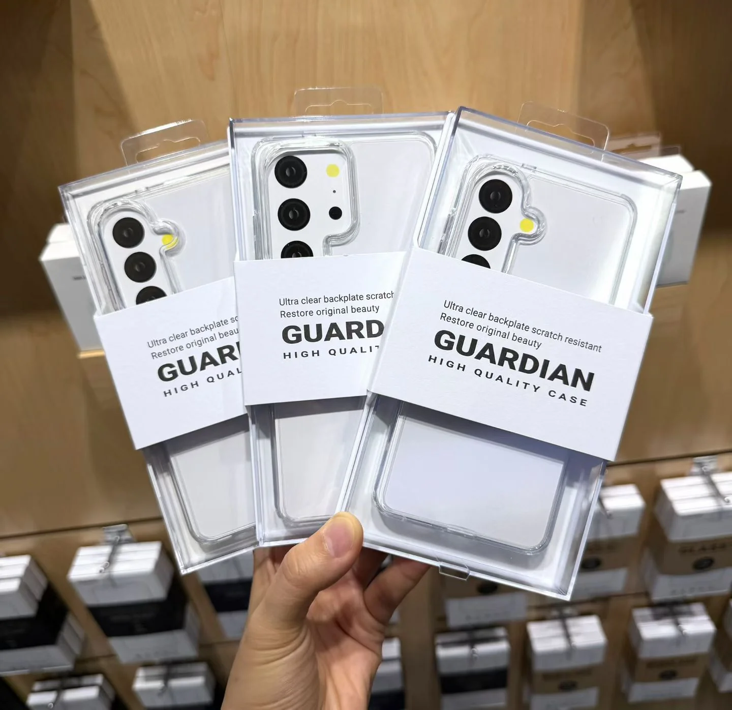 Kz-Doo Clear Guardian Series Non-Yellowing Soft Case For S26 Ultra