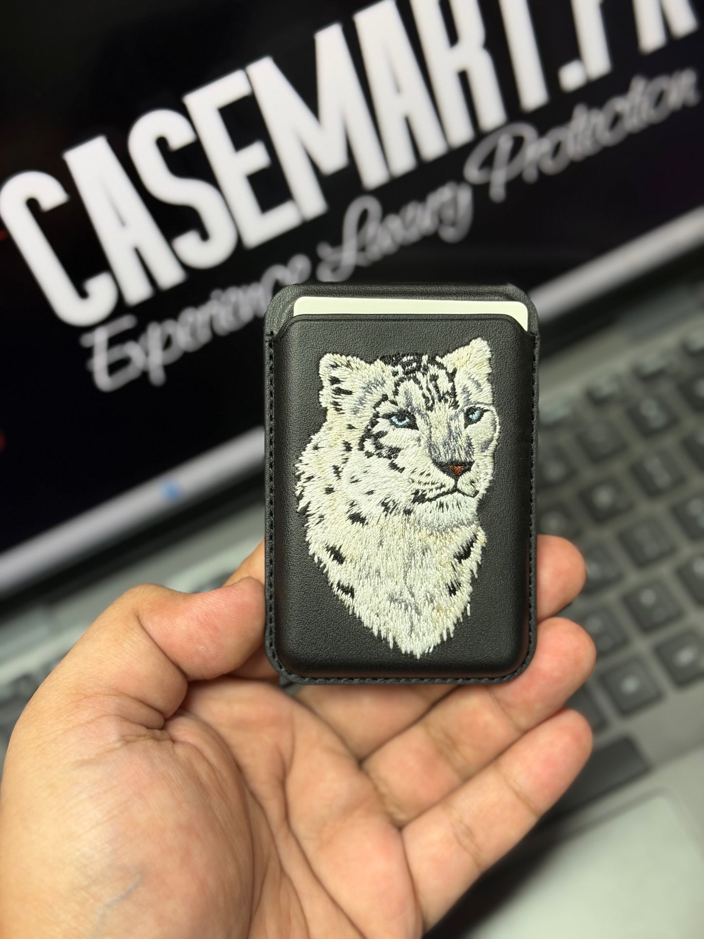 Polo Embroidered MagSafe Stand Wallet - Santa Barbara Savanna Series