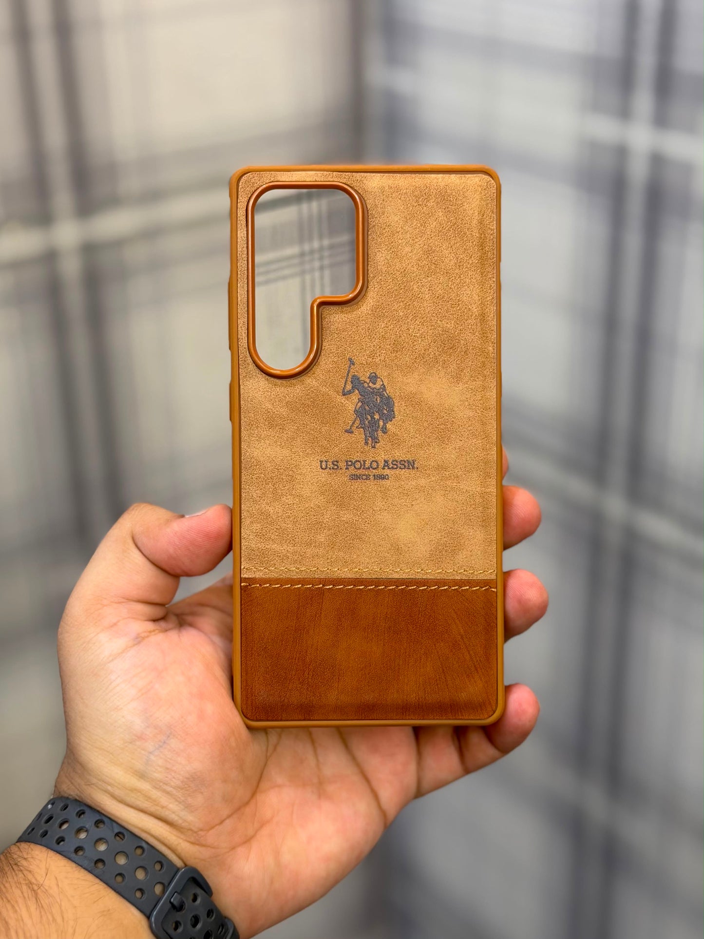 Premium Polo Embroidered Leather Case For Samsung