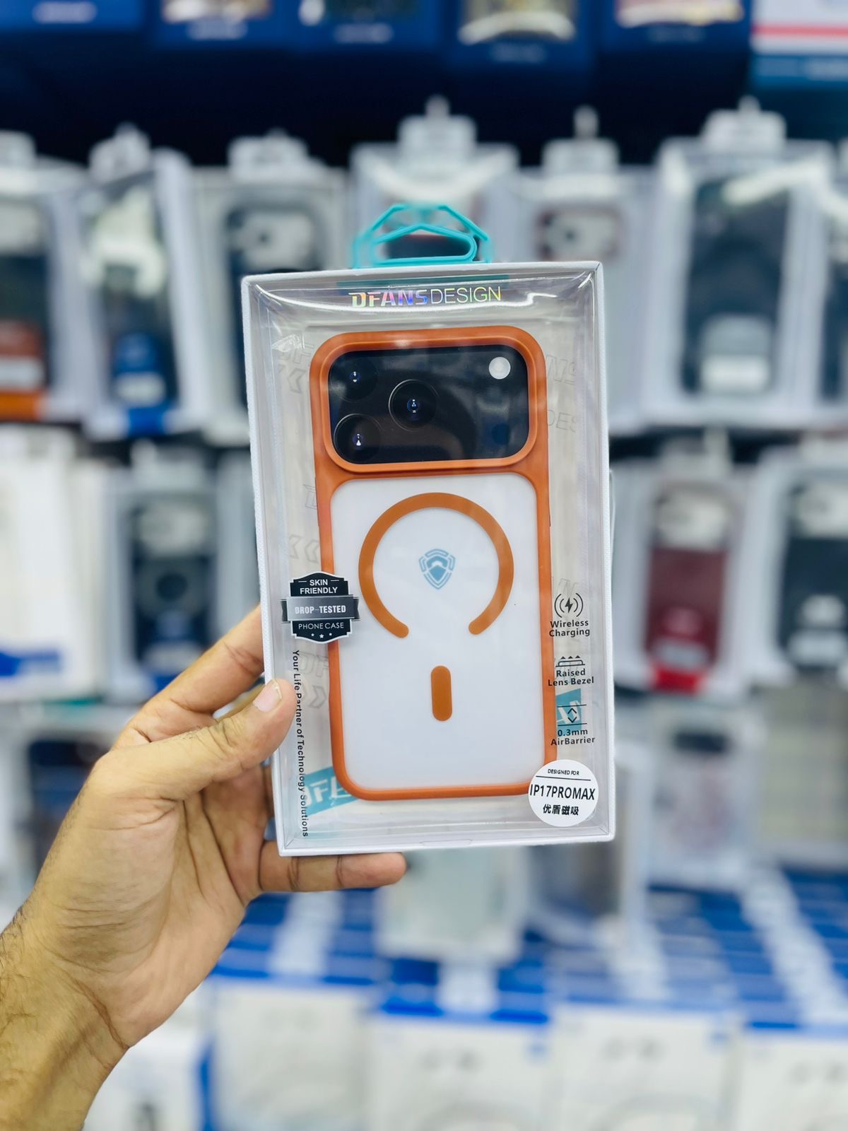 Dfans Frosted Magsafe Case Cosmic Orange 17 Series