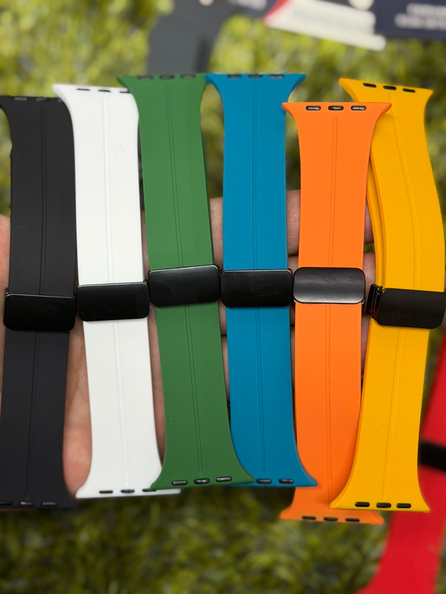 Silicone Magnet Buckle Strap for Apple Watch - 42mm to 49mm
