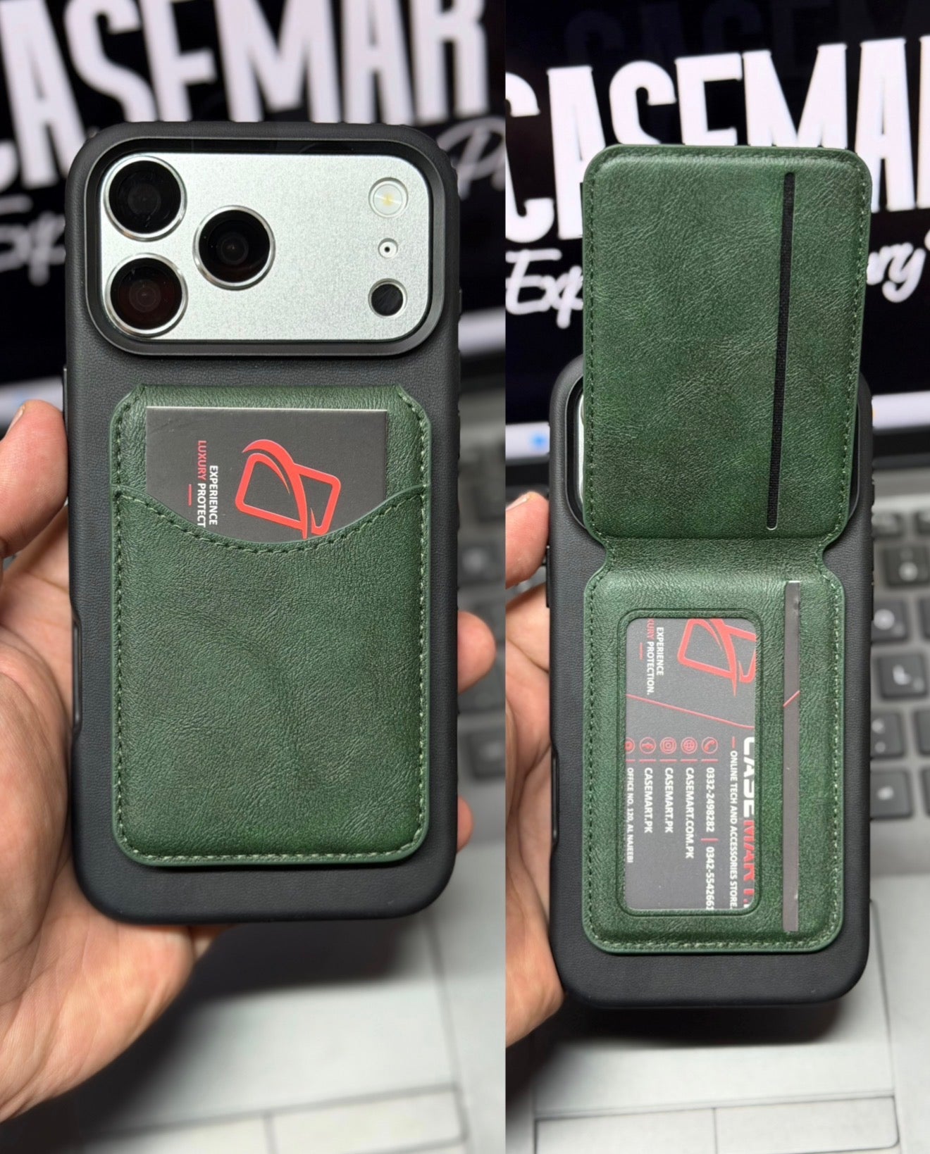 Flip Leather MagSafe Wallet with Stand